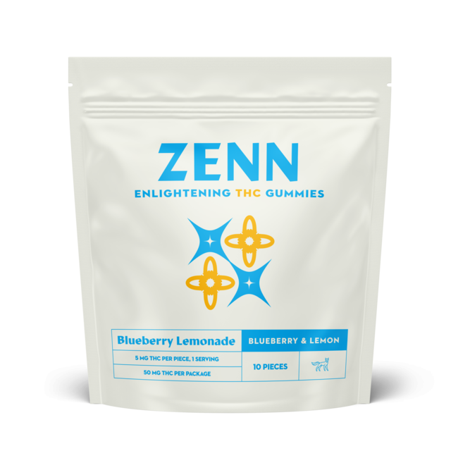 Venn Zenn Blueberry Lemonade Gummies 5mg THC 10 pack