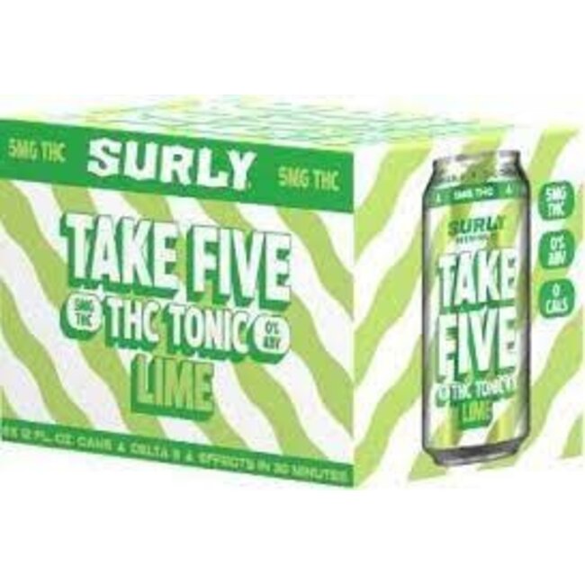 Surly Take Five Tonic Lime 5MG THC 6 can