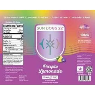 Sun Dogs Sun Dogs Purple Lemonade 10MG THC 4 can