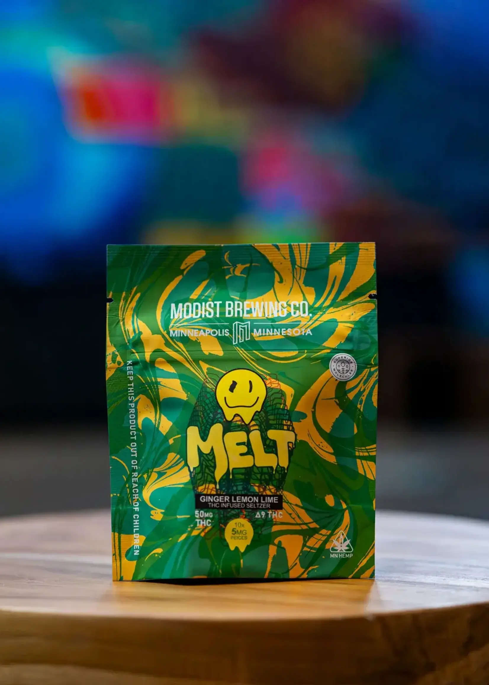 Modist Brewing Company Modist Melt Ginger Lemon Lime THC Gummy 50mg (5mg/Gummy)