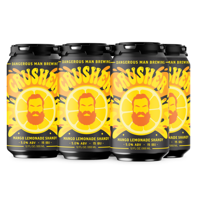 Dangerous Man Brewing Crusher Mango Lemon Shandy 6 can