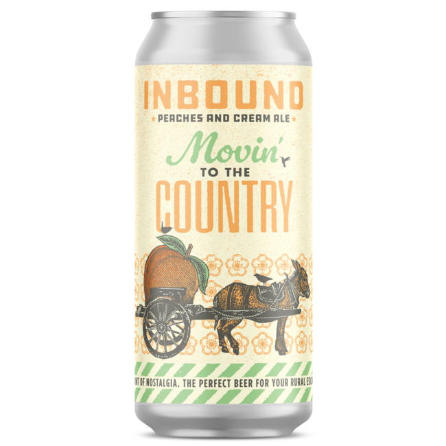 Inbound BrewCo Movin To The Country: Peaches & Cream Ale 4 can