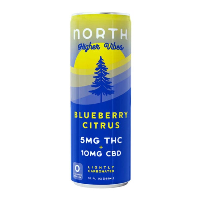 North High Vibes Blueberry Citrus 5MG THC/10MG CBD 4 can