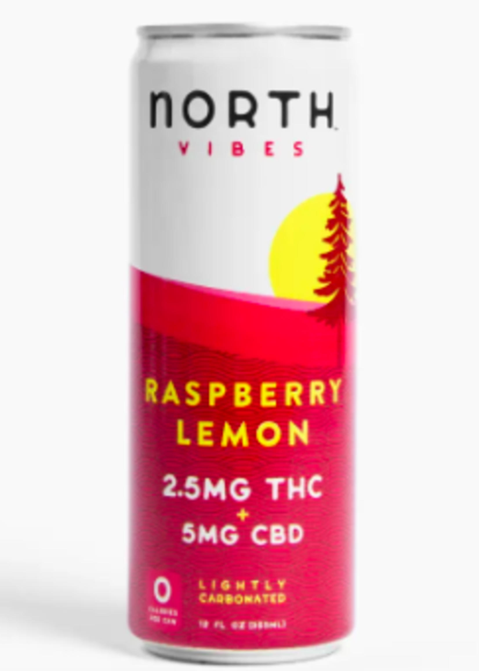 North Canna Co North High Vibes Raspberry Lemon 5MG THC/10MG CBD 4 can