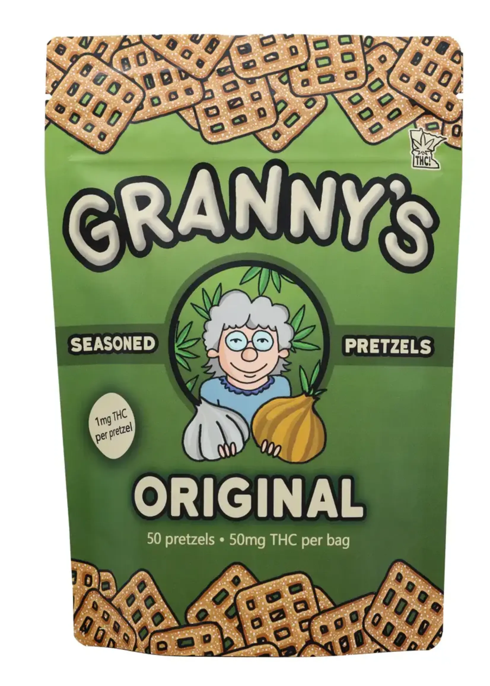 Granny's Granny's THC Pretzels Original 50mg (1mg/Pretzel)