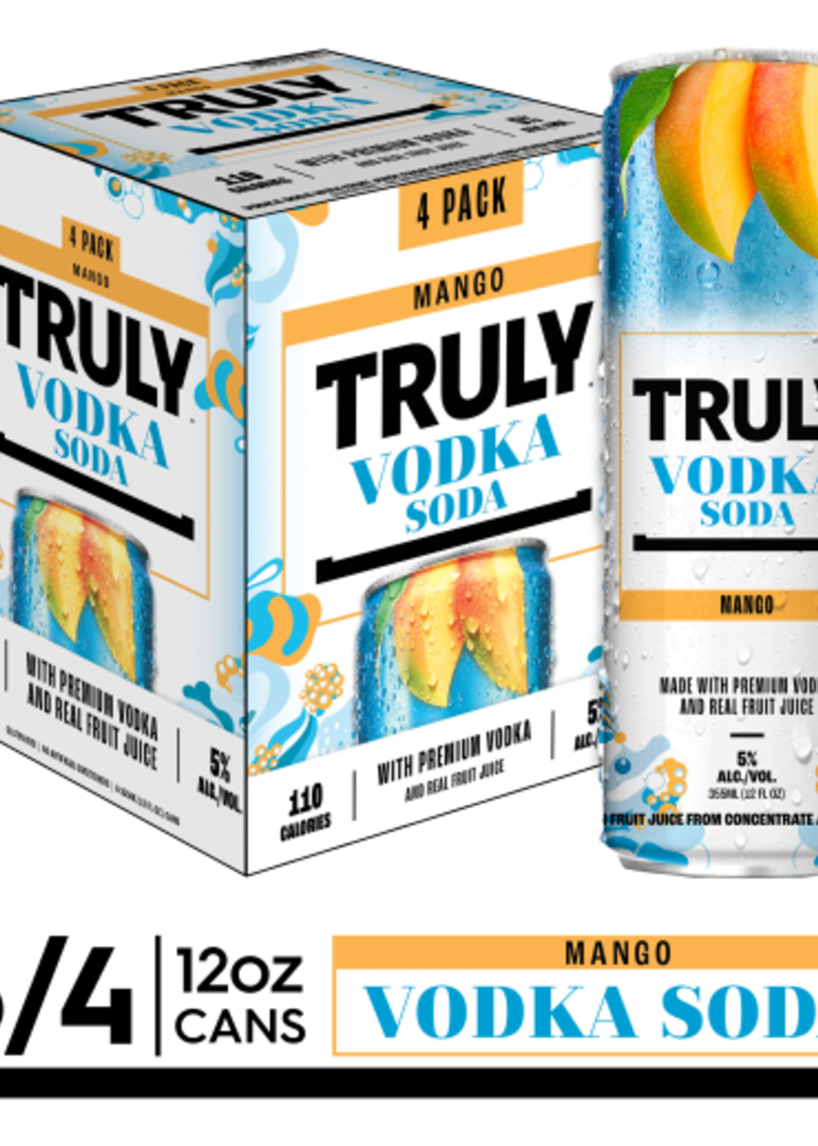Truly Truly Vodka Soda Mango 4 can