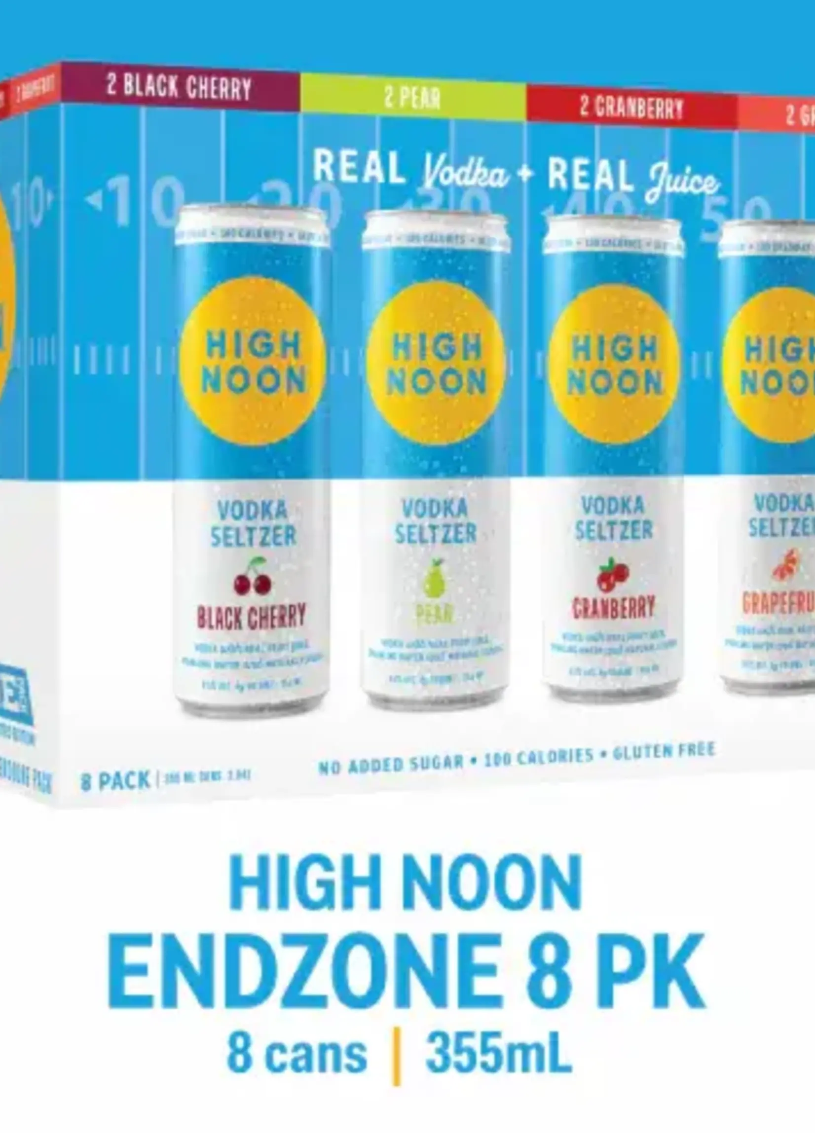 High Noon Sun Sips High Noon Endzone Variety 8 can