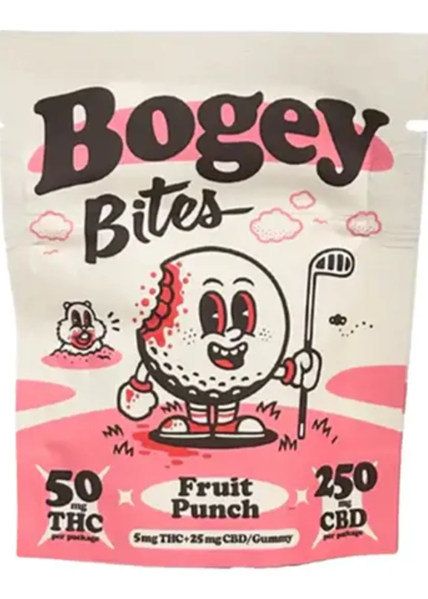 Bogey Bites Bogey Bites Fruit Punch THC Gummy 50mg (5mg/Gummy)