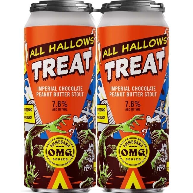 Ommegang All Hallows Treat Imperial Chocolate Peanut Butter Stout 4 can