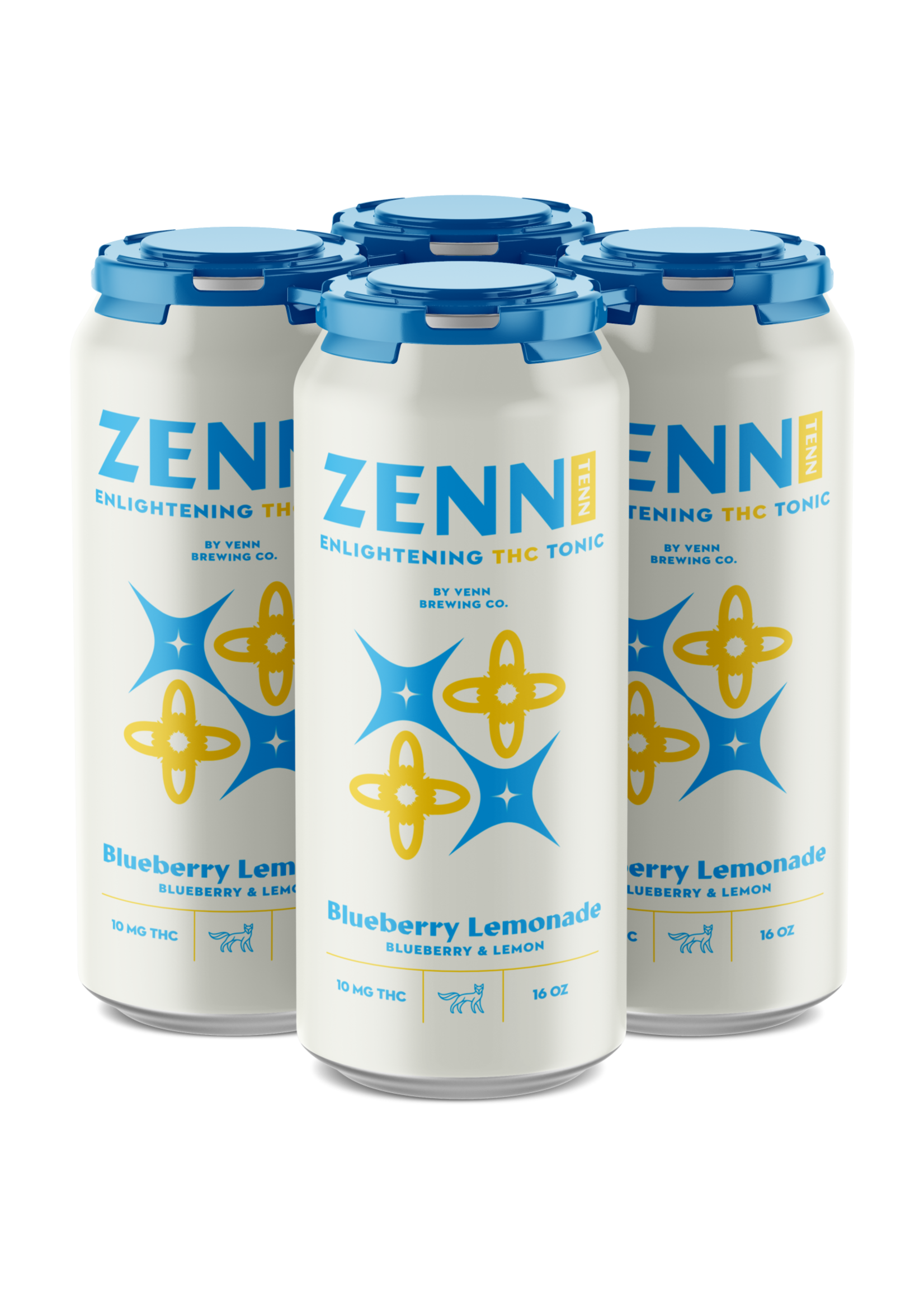 Venn Brewing Venn Zenn TENN  Blueberry Lemonade 10MG THC 4 can