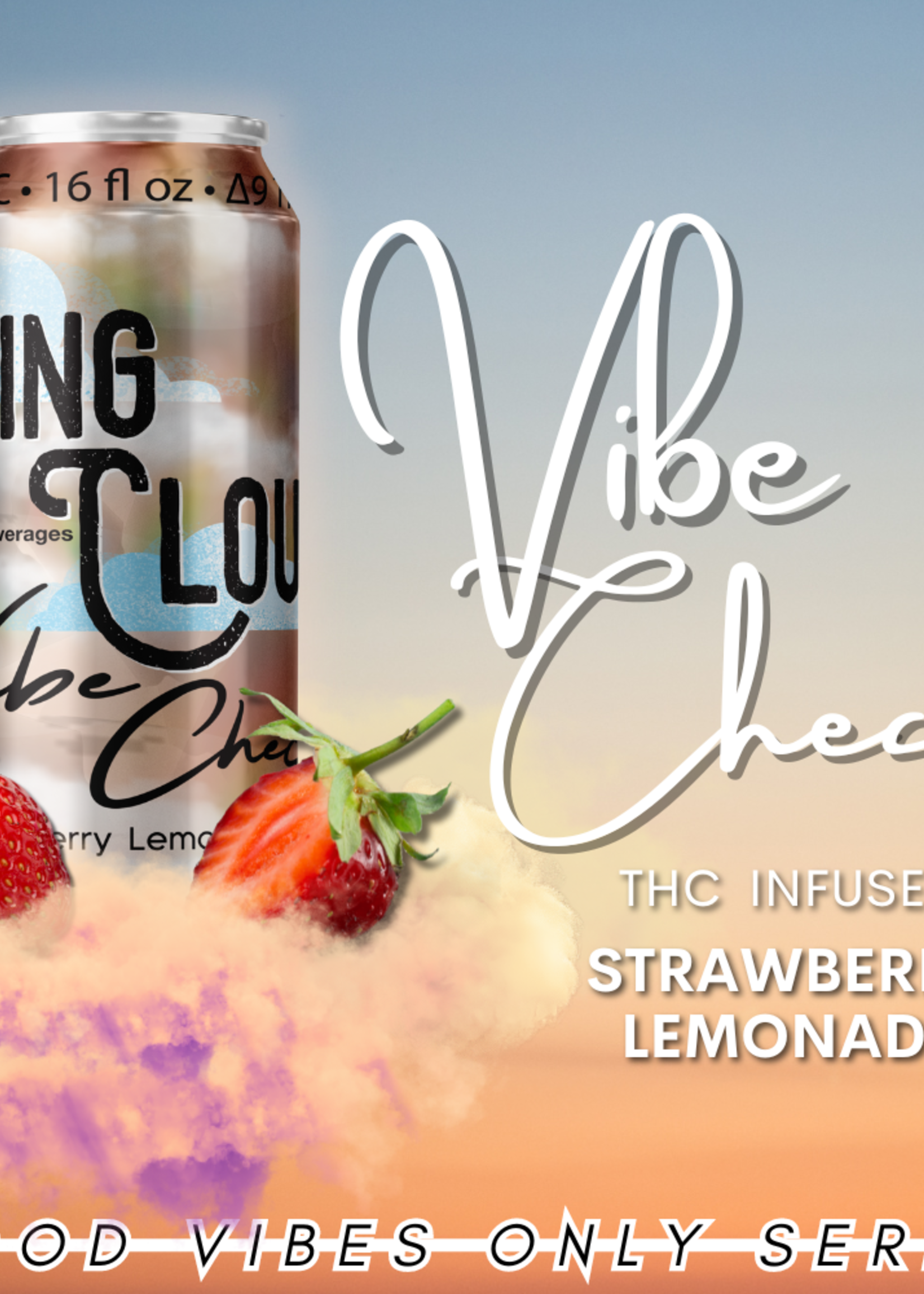 Flying Cloud THC Flying Cloud Vibe Check Strawberry Lemonade 10MG THC 4 can