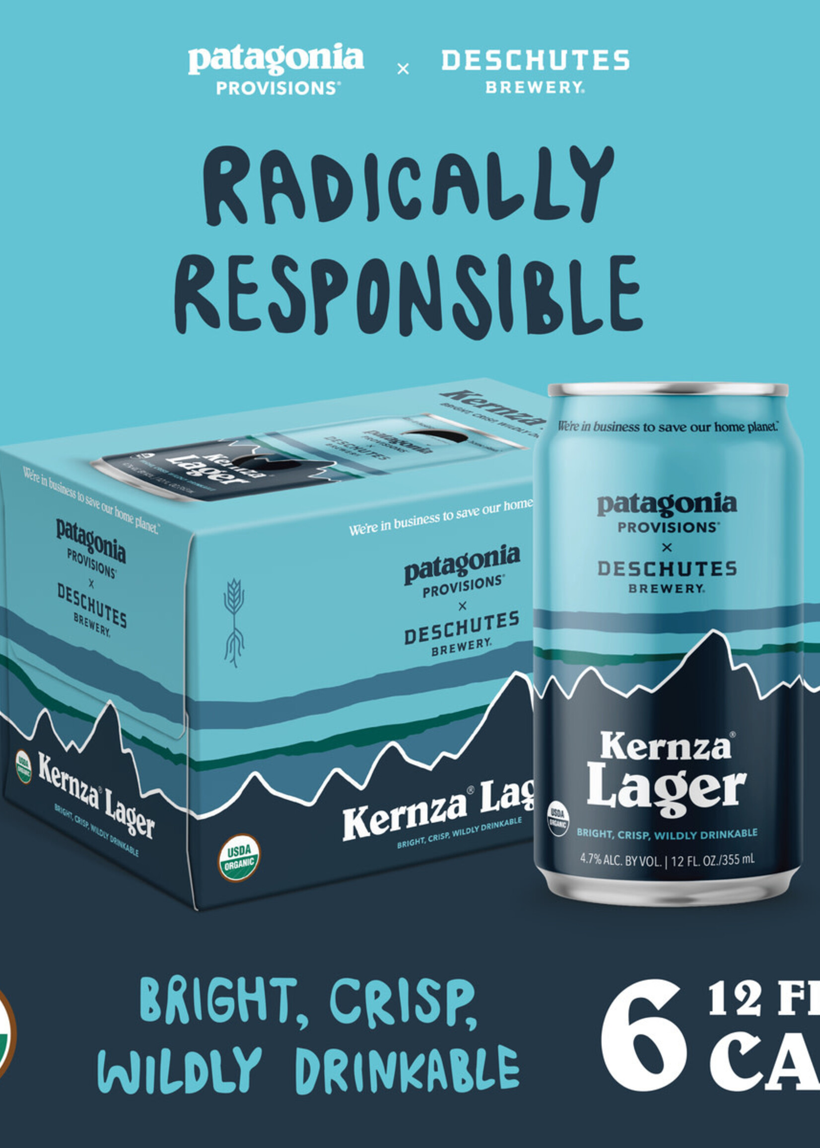 Deschutes Deschutes Patagonia Organic Kernza Lager 6 can