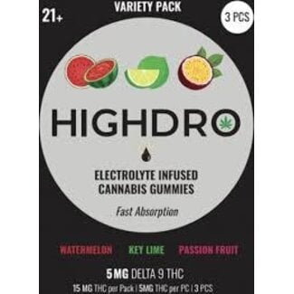 Highdro Highdro Electrolyte Infused Gummies 5MG 3 Pack