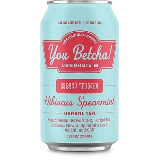 You Betcha! You Betcha Hibiscus Spearmint Tea 10MG THC 4 can