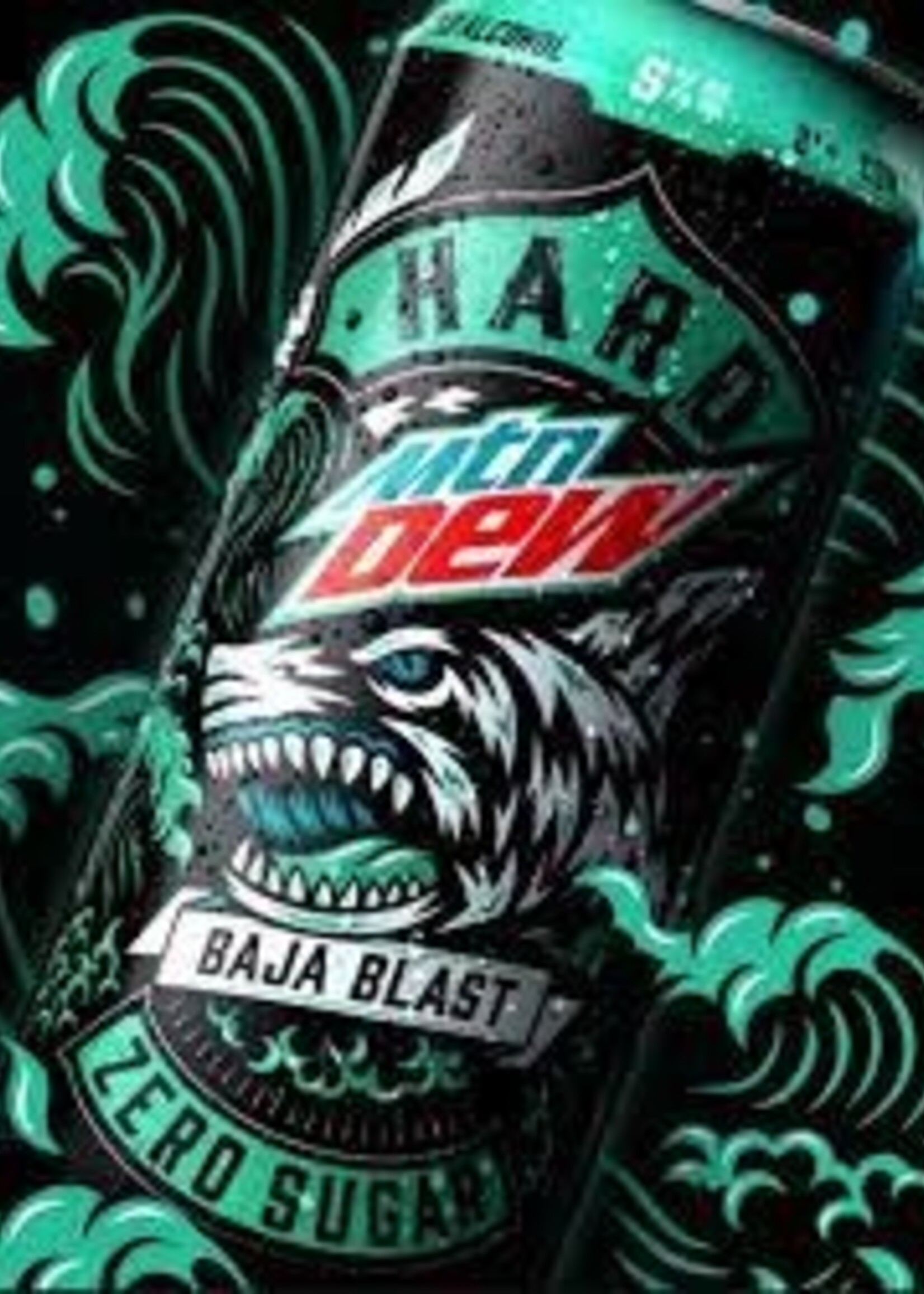 pepsi Hard Mountain Dew Baja Blast 24oz can