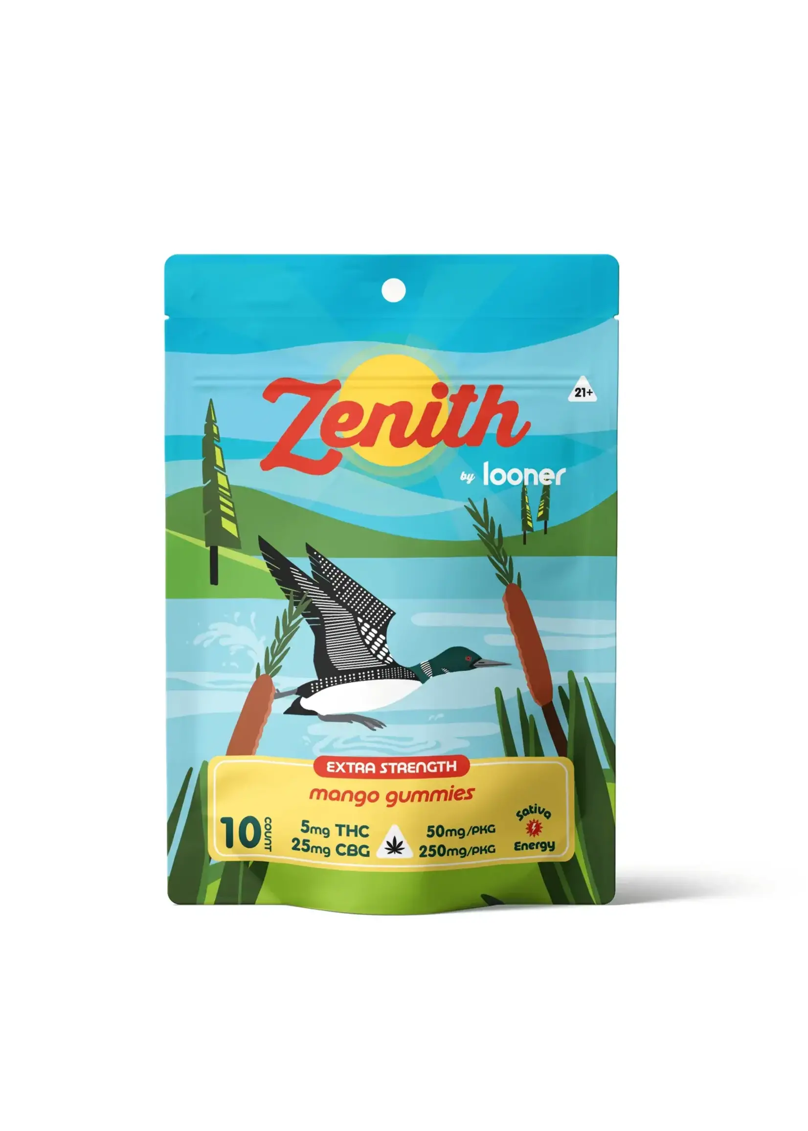 Looner Looner Zenith Mango Gummy (5mg THC / 25mg CBG ) 10 pack