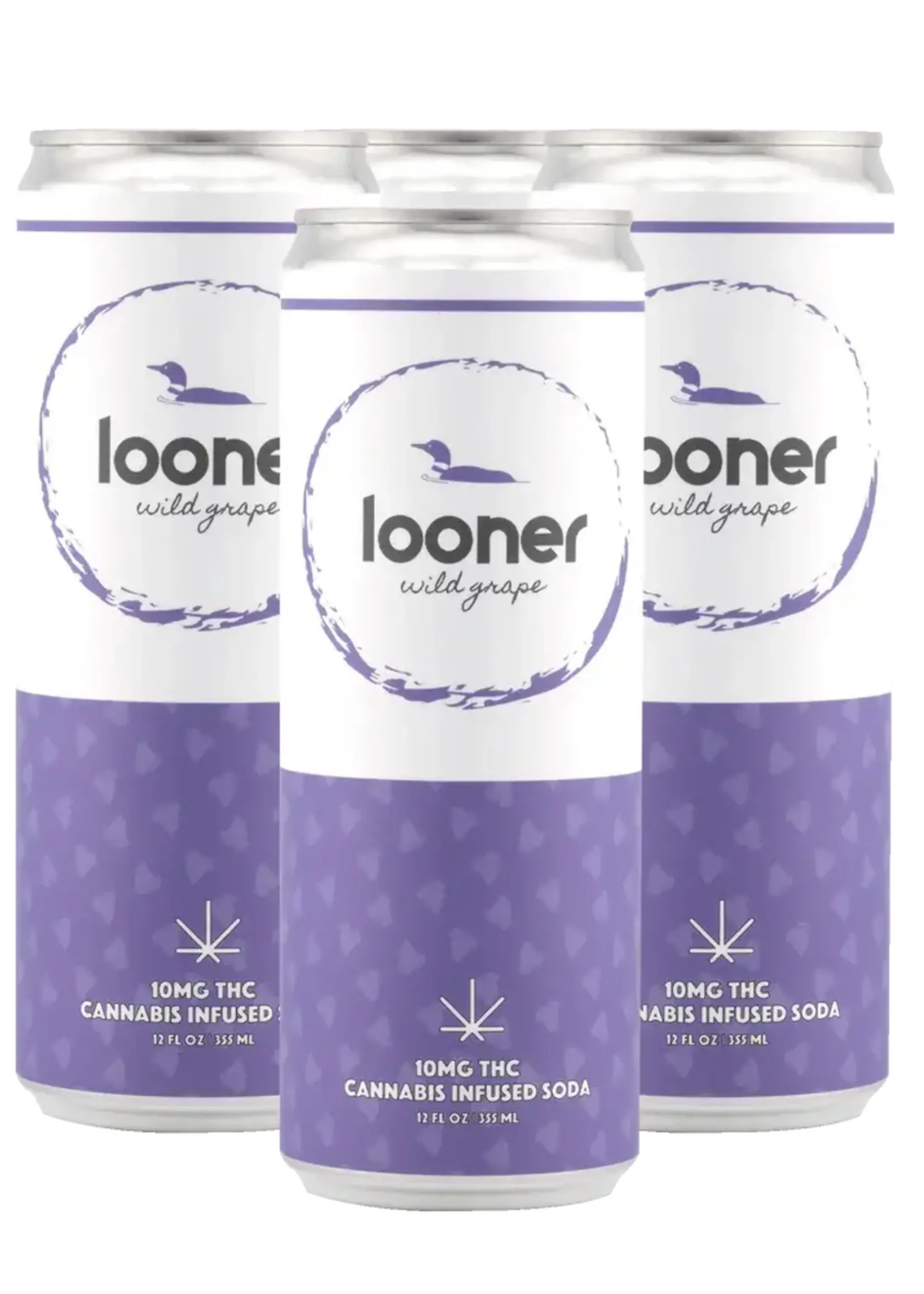 Looner Looner Wild Grape Soda 10mg THC 4 Can