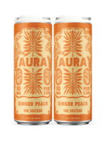 Aura Aura Ginger Peach 10mg THC 4 Can