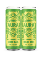 Aura Aura Lemon Basil 10mg THC 4 Can