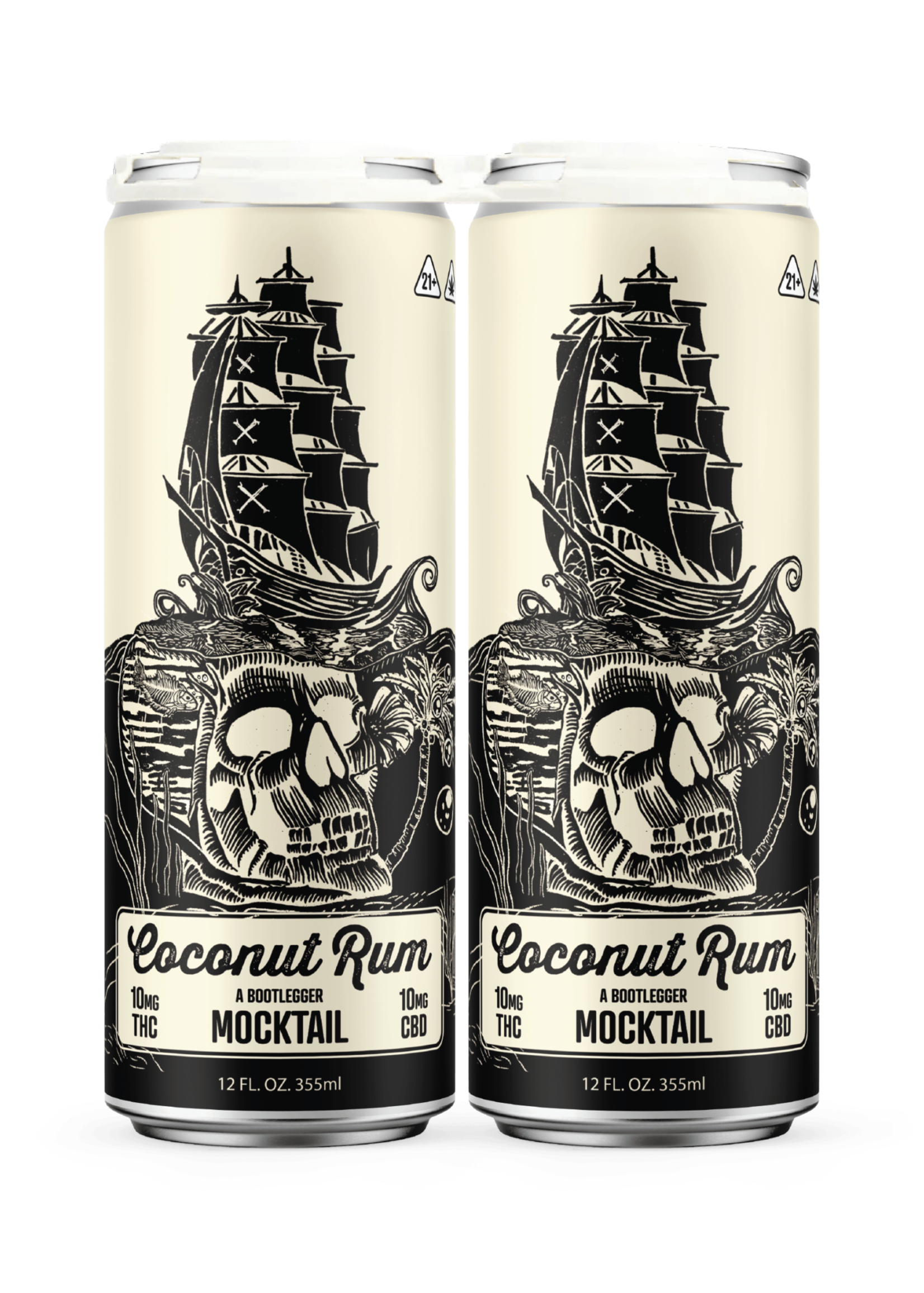 Bootlegger THC Bootlegger Coconut Rum 10mg THC 4 Can