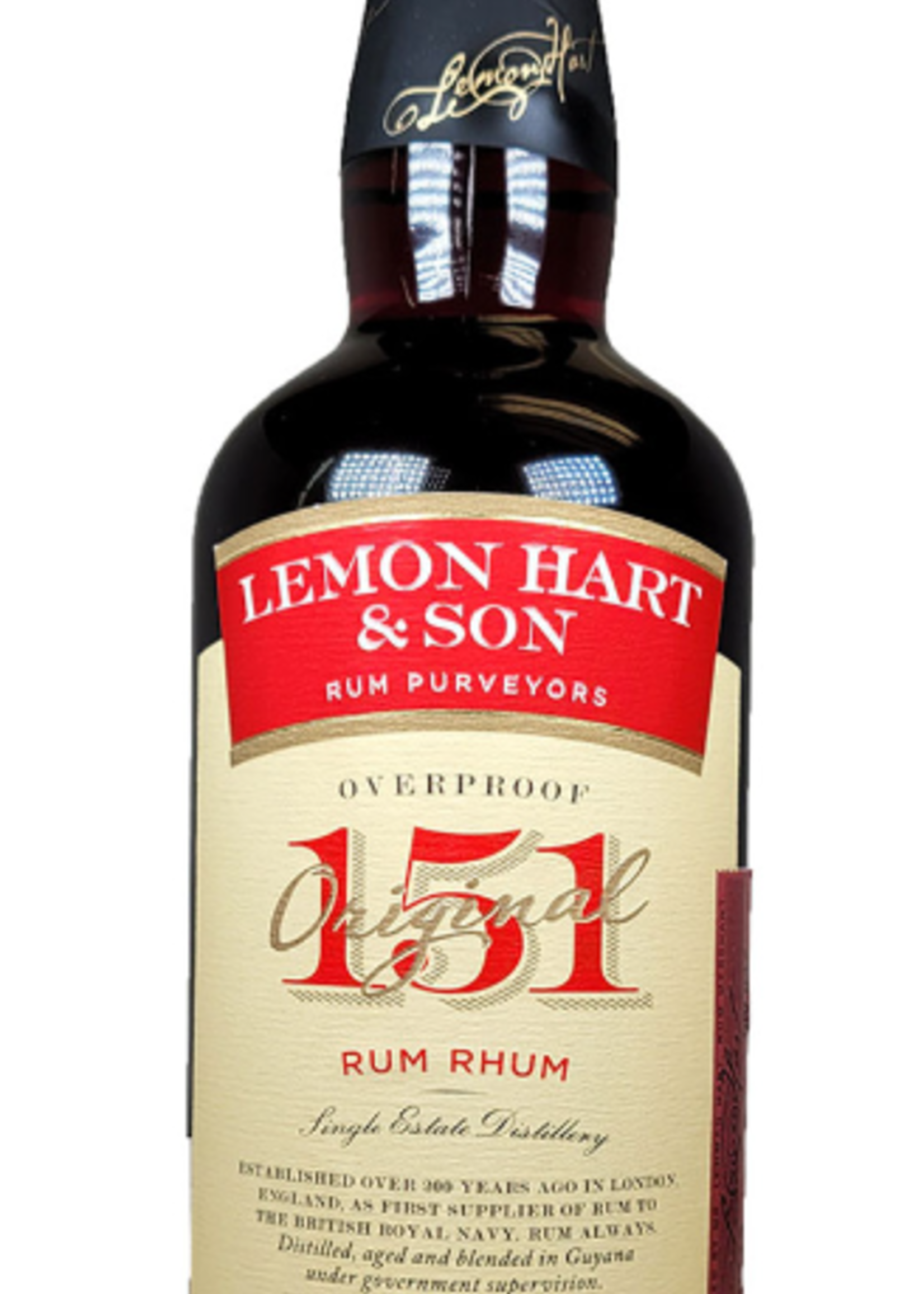Lemon Hart Lemon Hart & Son 151 Rum 750ml