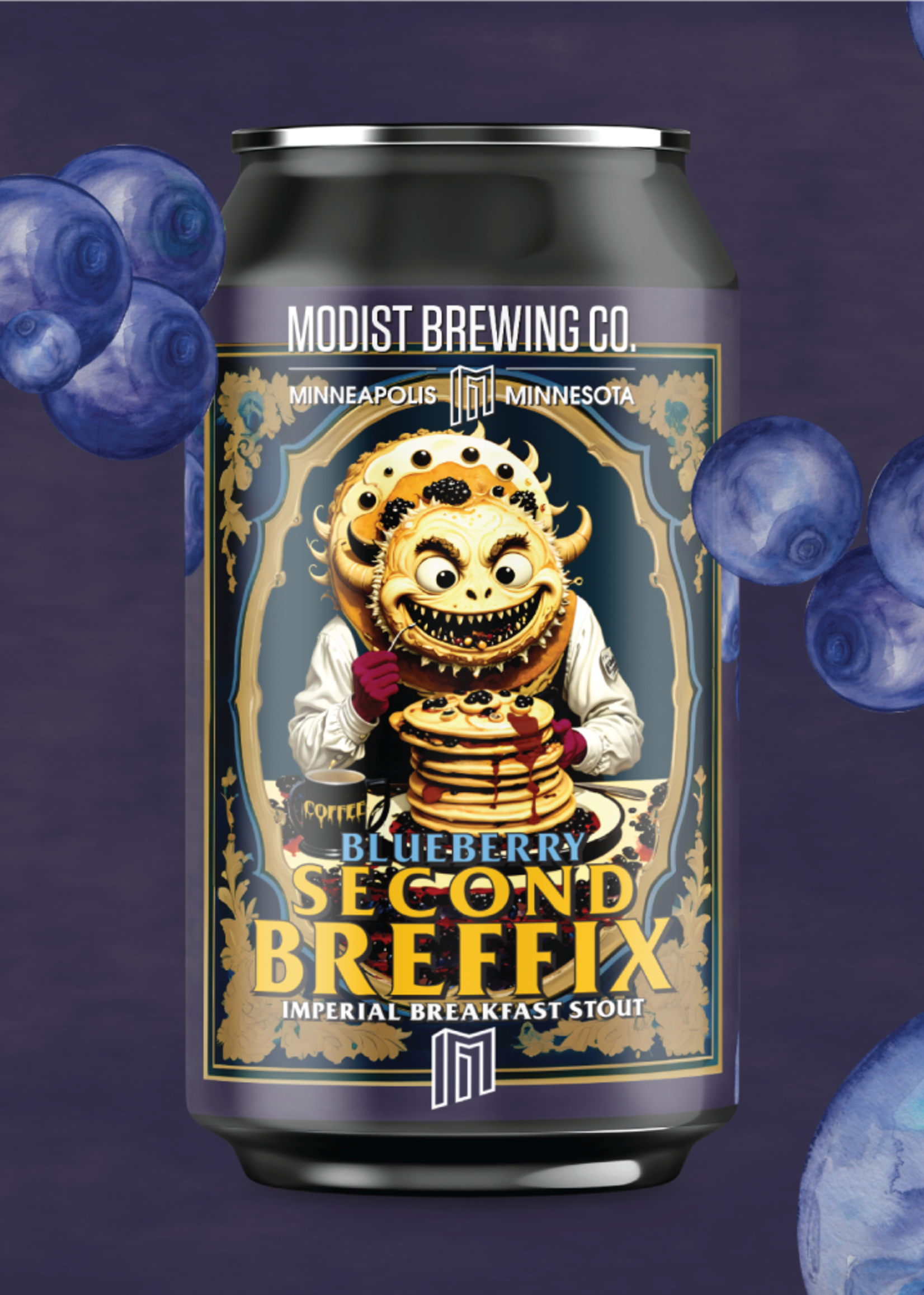 Modist Brewing Company Modist Blueberry Second Breffix Breakfast Stout 4 can