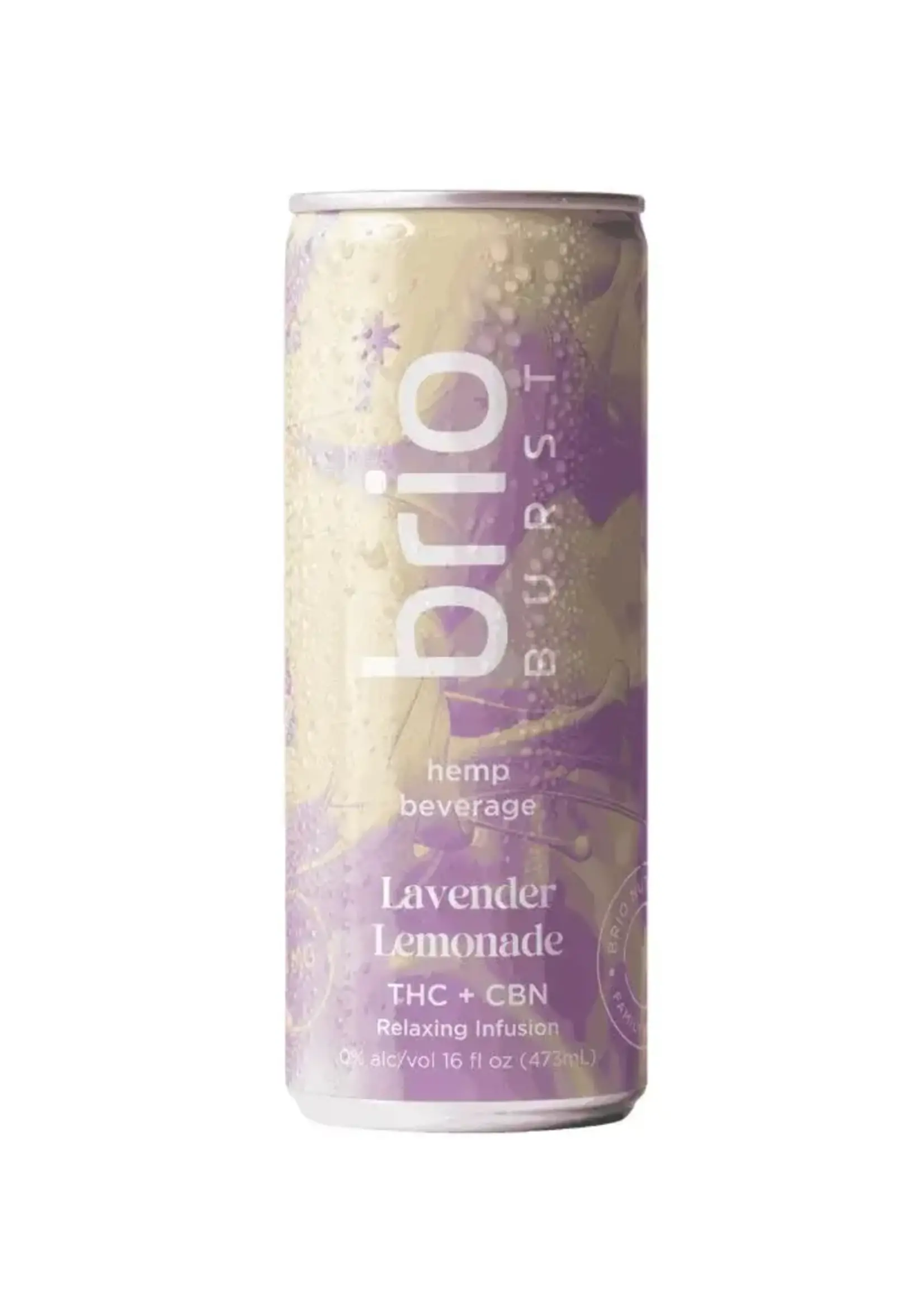 Brio THC Brio Burst Lavender Lemonade 10MG THC 4 can