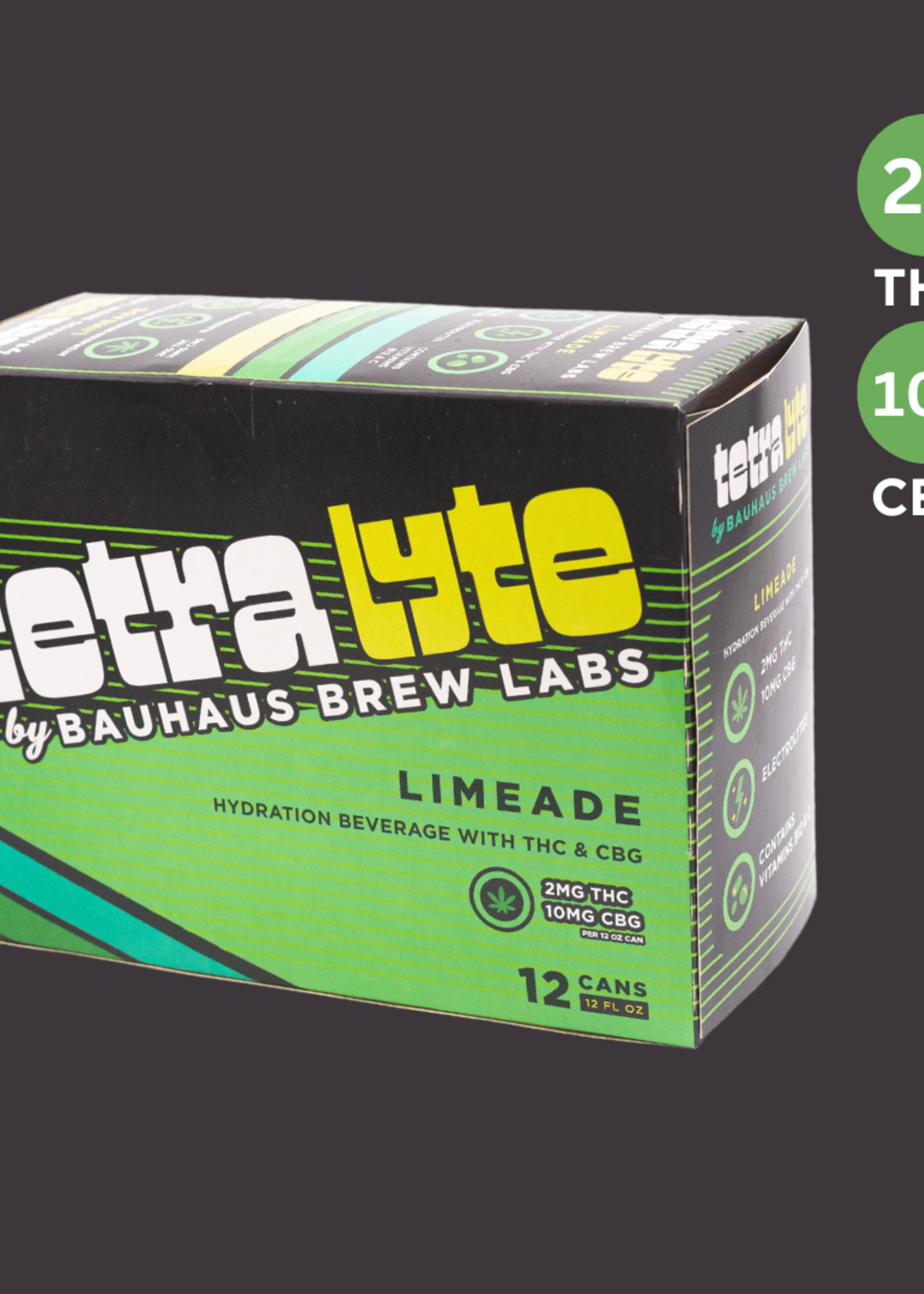 Bauhaus Bauhaus Tetra  Lyte Limeade 2MG THC / 10MG CBG 12 can