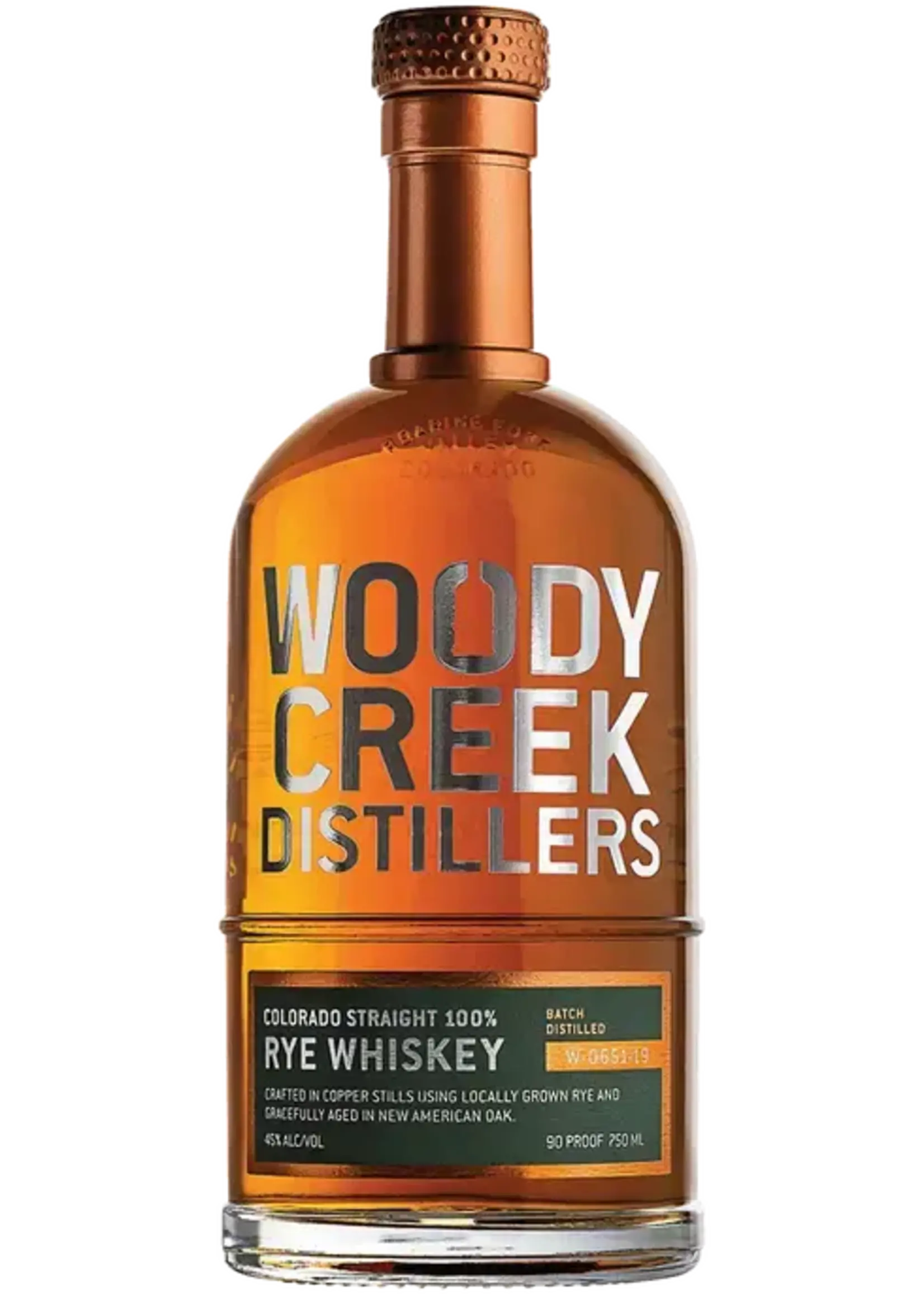 Woody Creek Distillery Woody Creek 100% Colorado Straight Rye 750ml