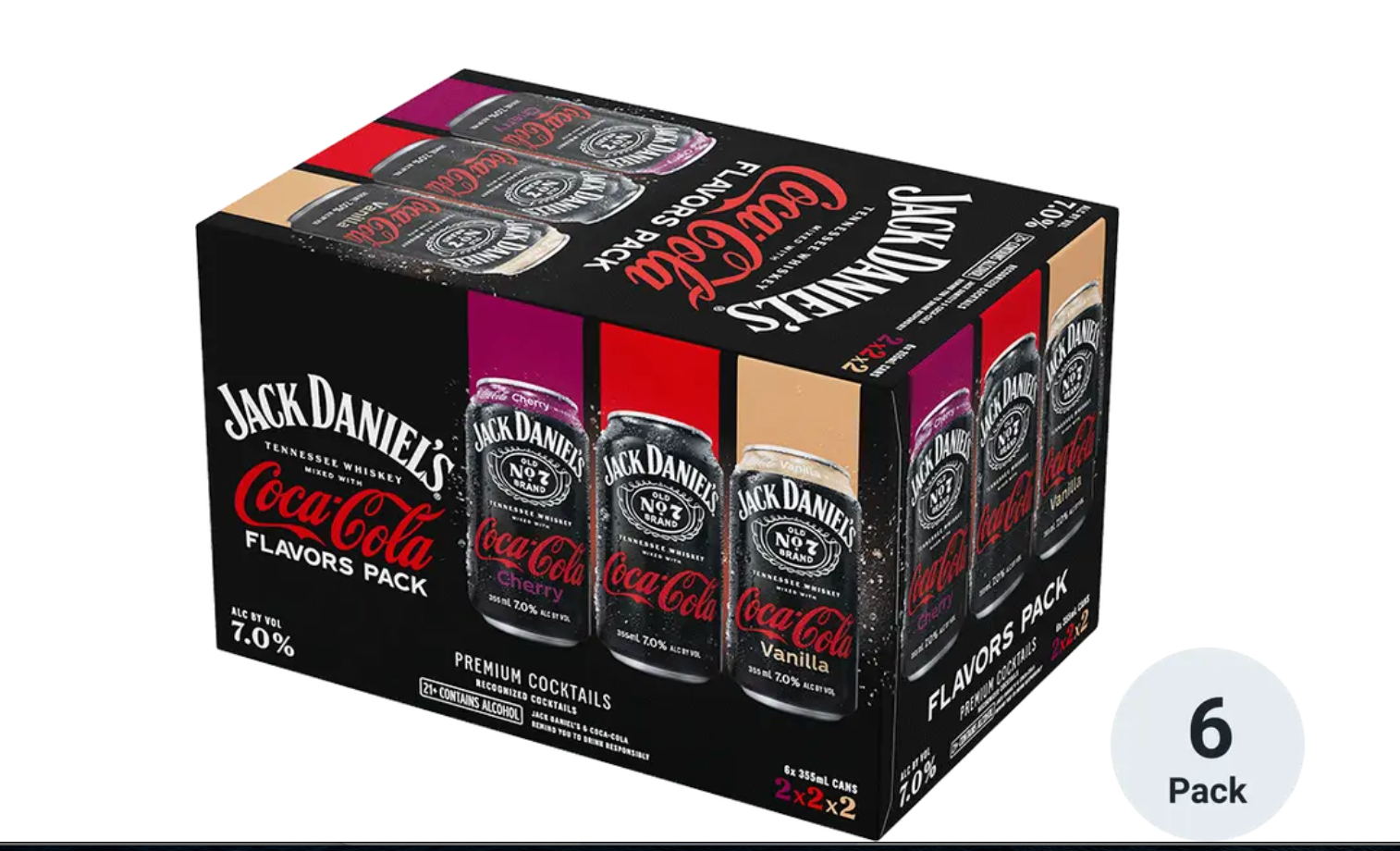Jack Daniels Jack Daniels Jack & Coke Coca-Cola Flavor Pack RTD 6
