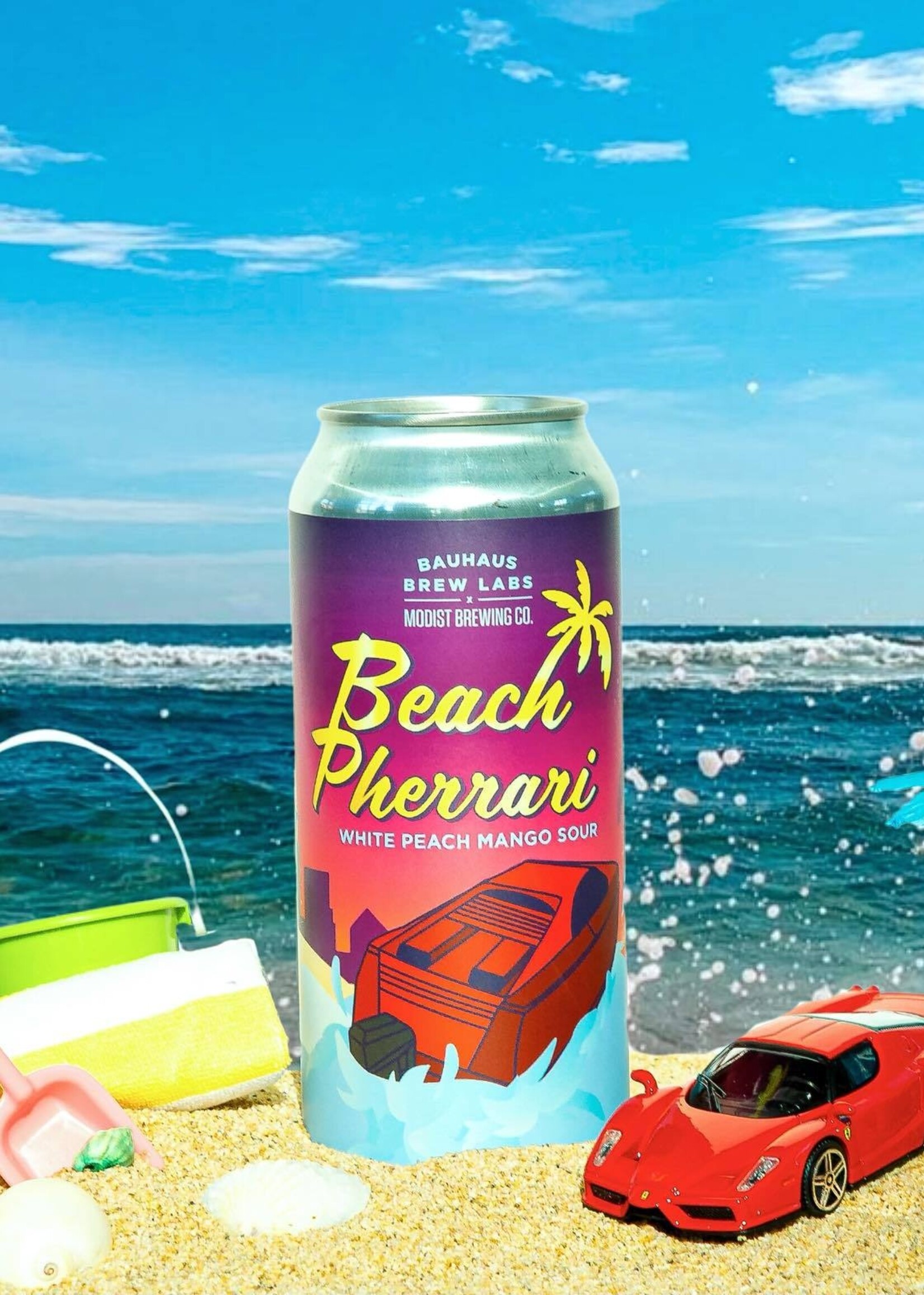 Bauhaus Bauhaus x Modist Beach Pherrari White Peach Mango Sour 4 can