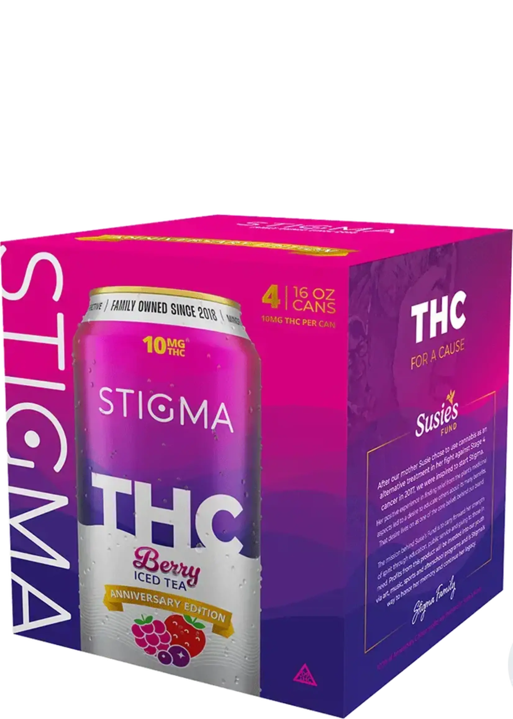 Stigma Hemp Stigma Berry Iced Tea 10mg THC 4 can