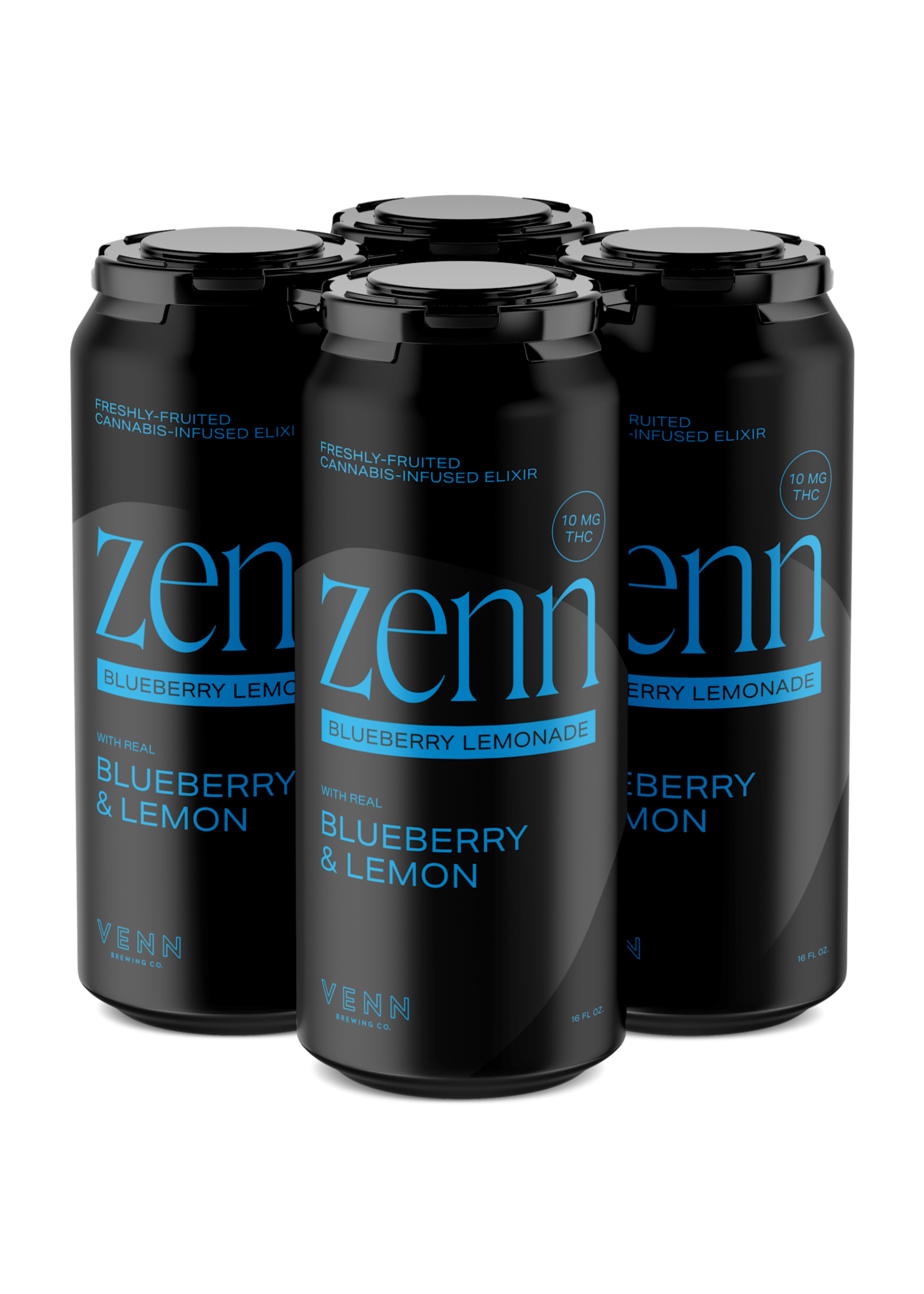 Venn Brewing Venn Zenn TENN  Blueberry Lemonade 10MG THC 4 can