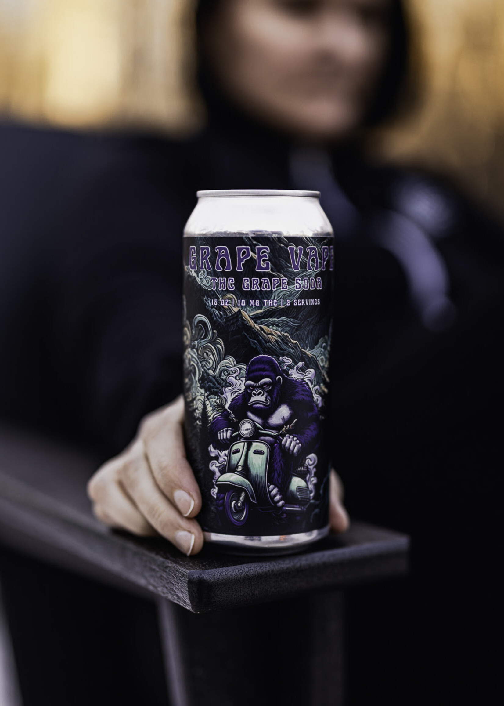 Falling Knife Falling Knife Grape Vape 10MG THC 4 can