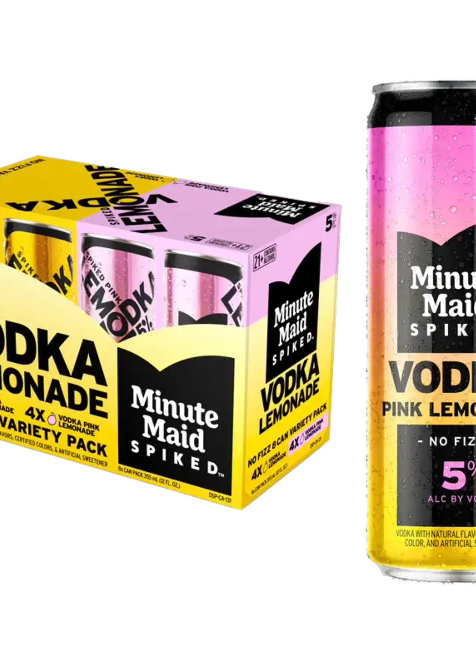 Minute Made Minute Maid Spiked Vodka Lemonade Variety RTD 8 can