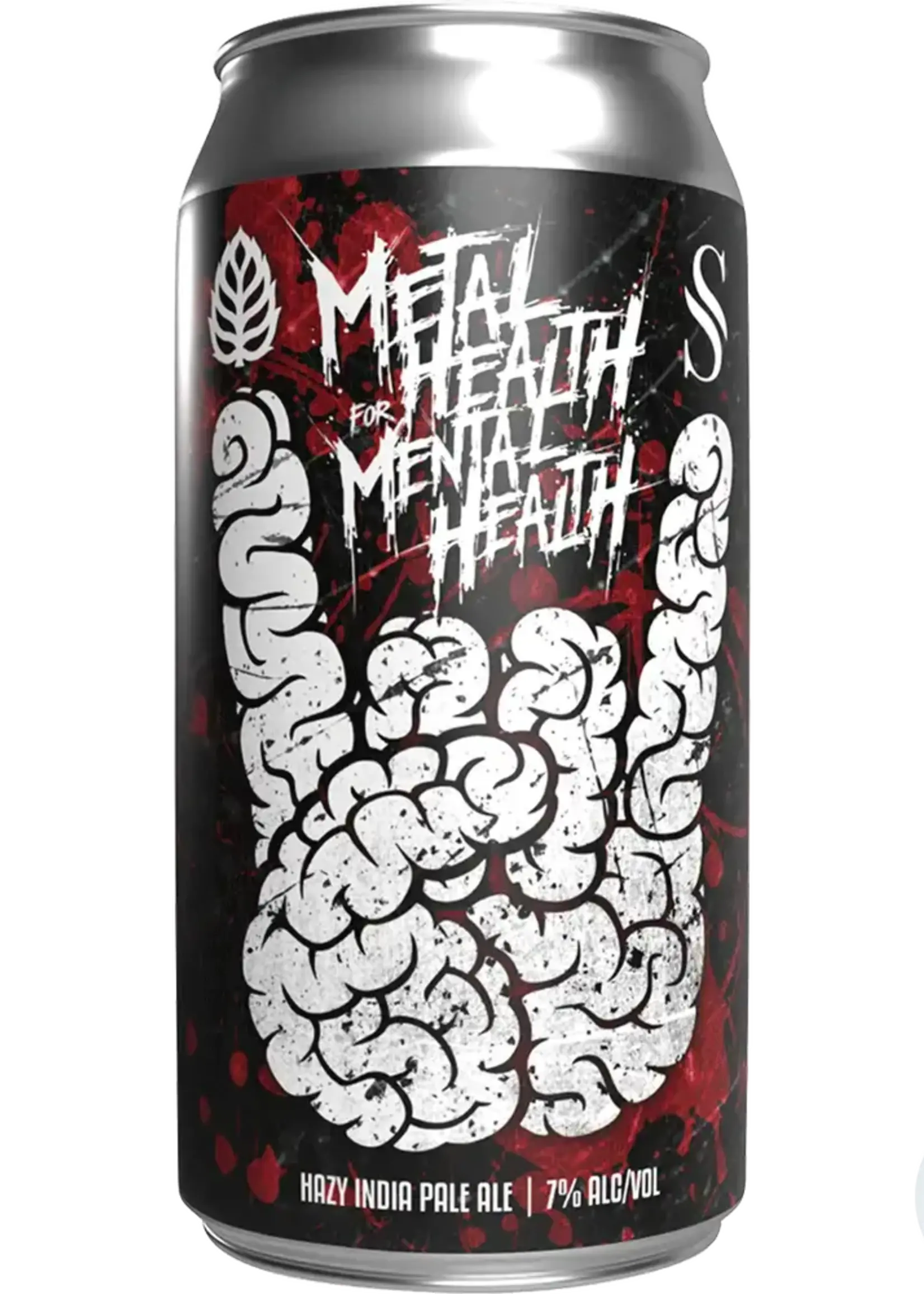 Lupulin Brewing Metal Health For Mental Health IPA 4 can