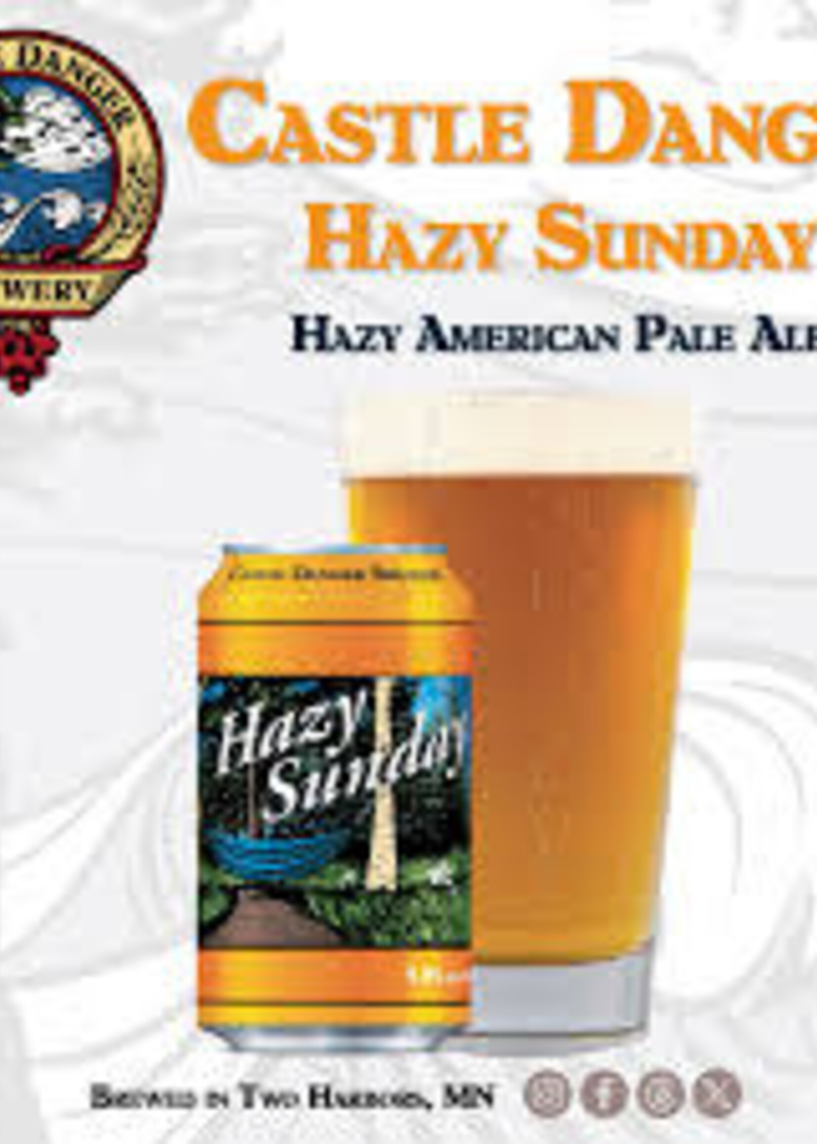 Castle Danger Brewing Co Castle Danger Hazy Sunday Pale Ale 6 can