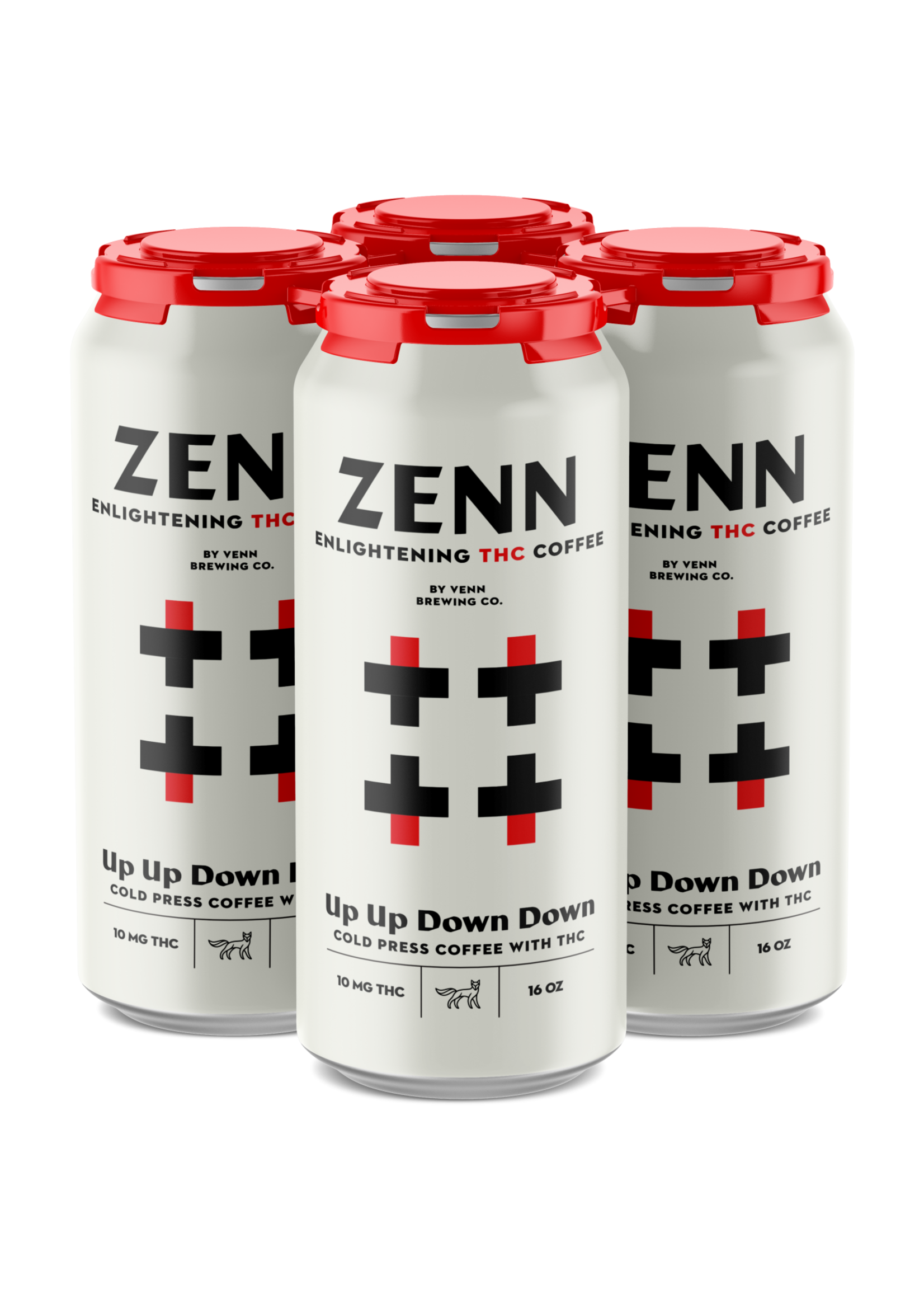 Venn Brewing Venn Zenn TENN Up Up Down Down Cold Press 10MG THC 4 can