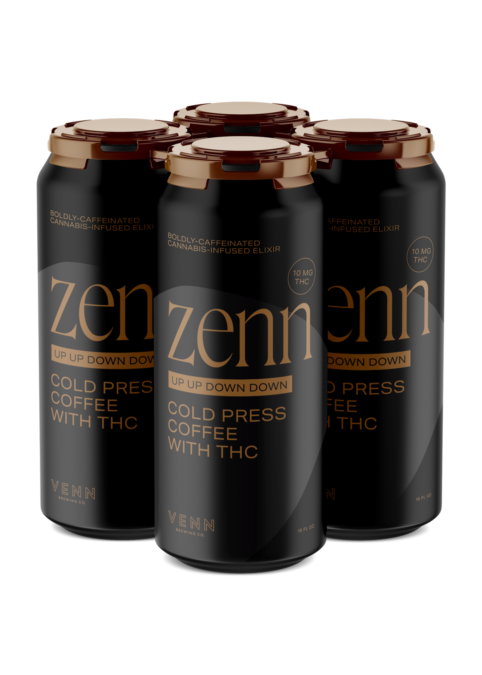 Venn Brewing Venn Zenn TENN Up Up Down Down Cold Press 10MG THC 4 can