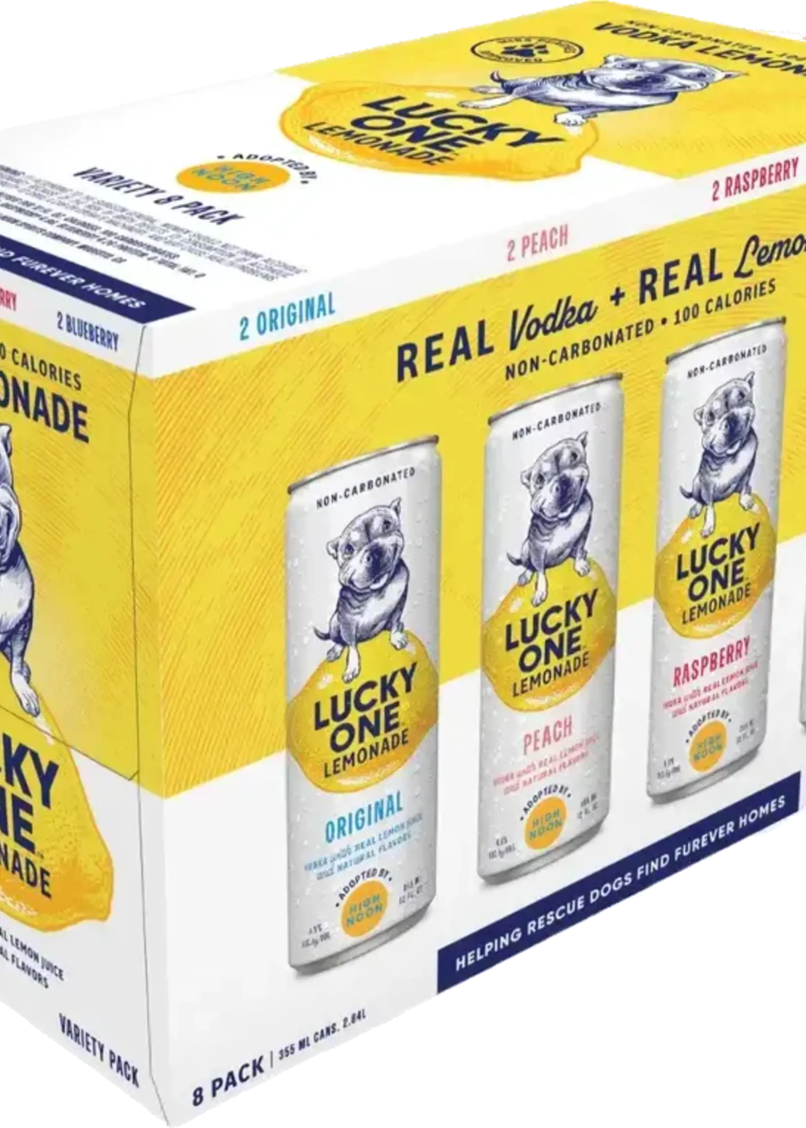 High Noon Sun Sips Lucky One Lemonade Variety 8 can
