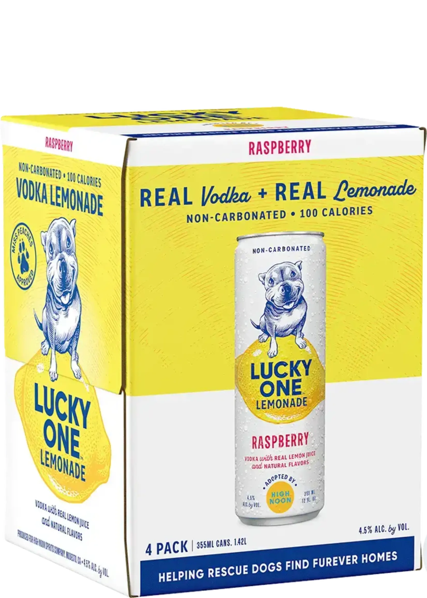 High Noon Sun Sips Lucky One Raspberry Lemonade 4 can