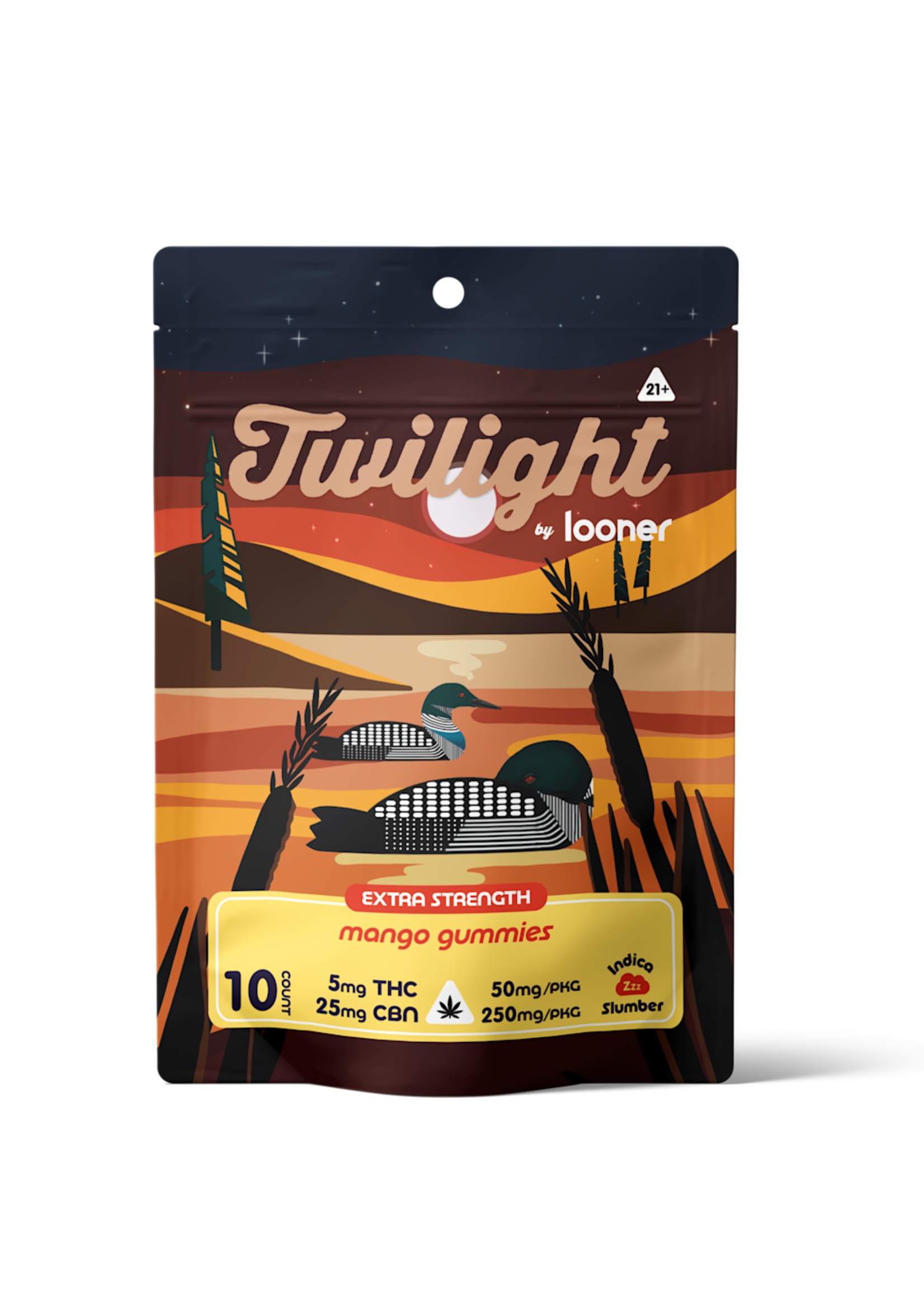 Looner Looner Twilight Mango Gummy (5mg THC / 25mg CBN) 10 pack
