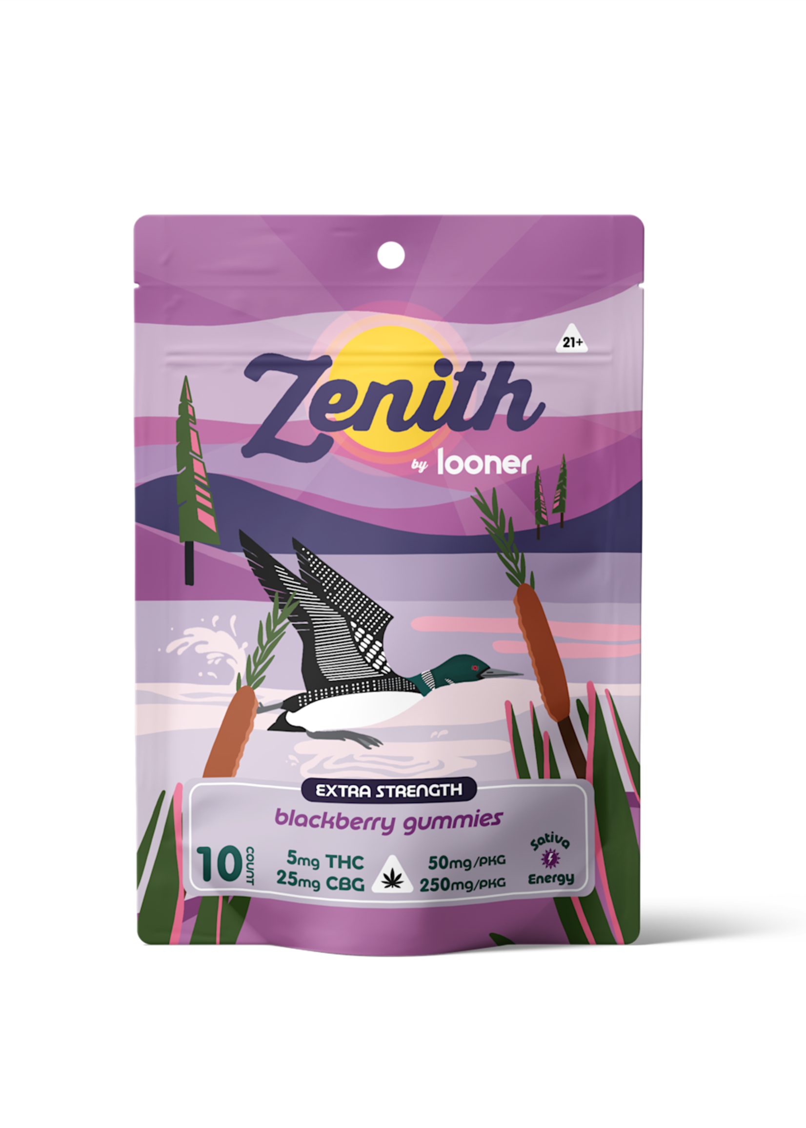Looner Looner Zenith Blackberry Gummy (5mg THC / 25mg CBG ) 10 pack
