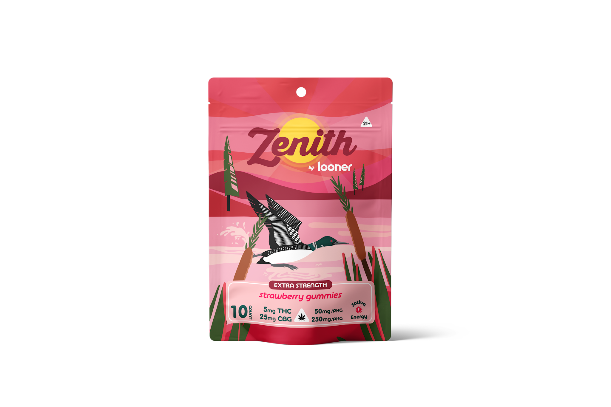 Looner Looner Zenith Strawberry Gummy (5mg THC / 25mg CBG ) 10