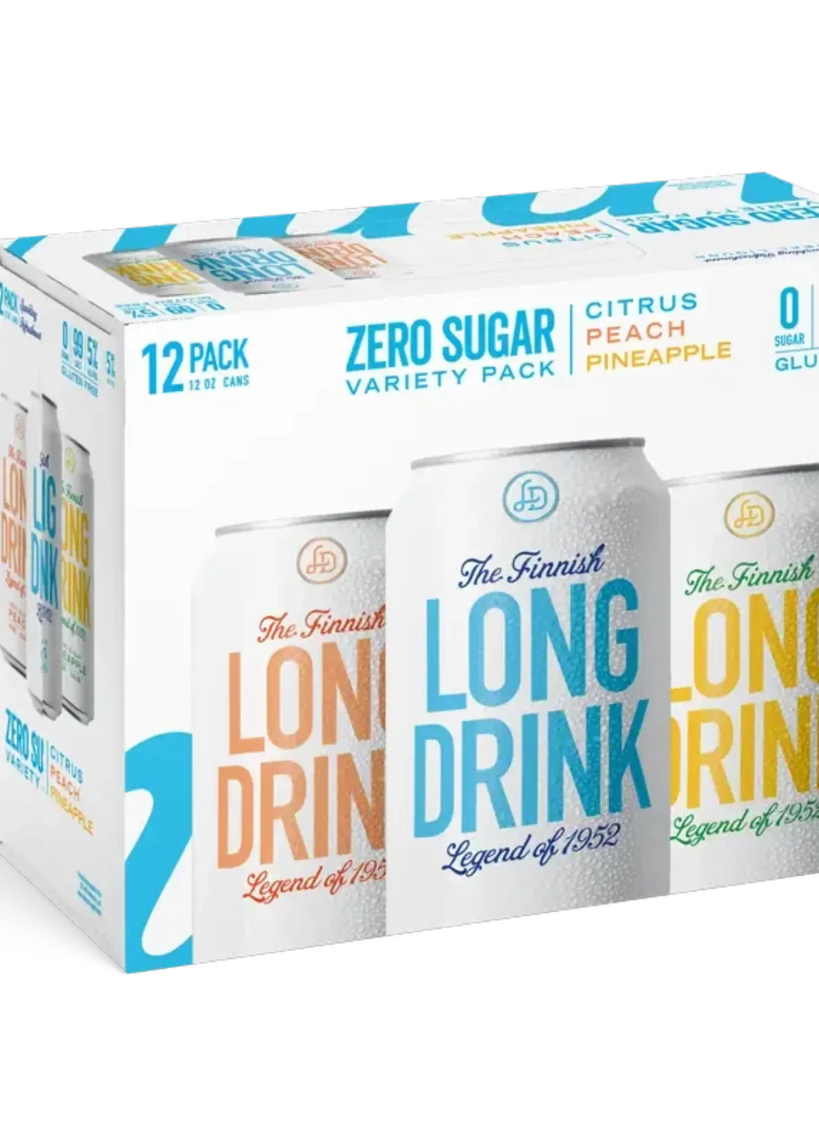 The Finnish Long Drink Long Drink Zero Sugar Variety 12 can