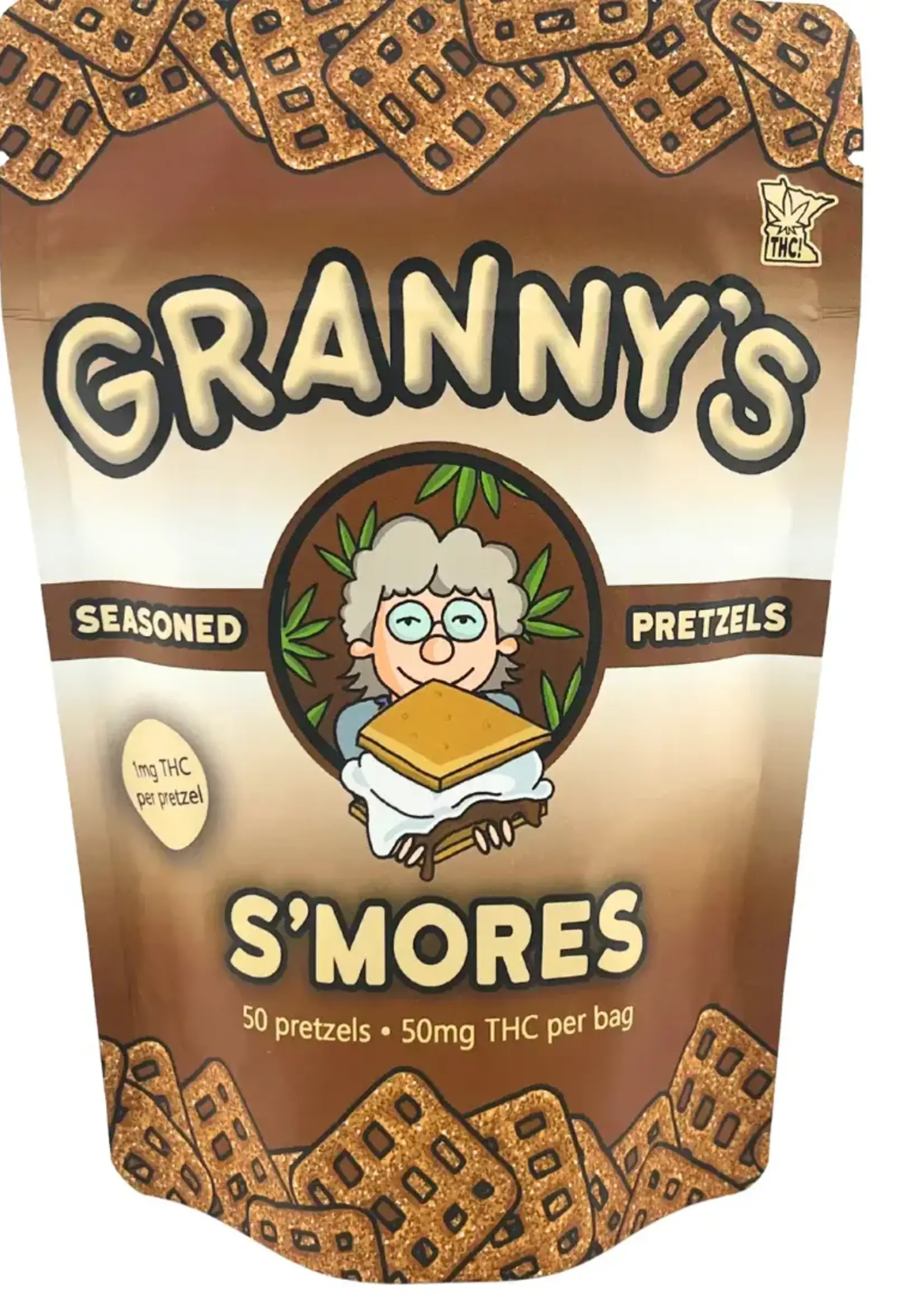 Granny's Granny's THC Pretzels S'mores 50mg (1mg/Pretzel)