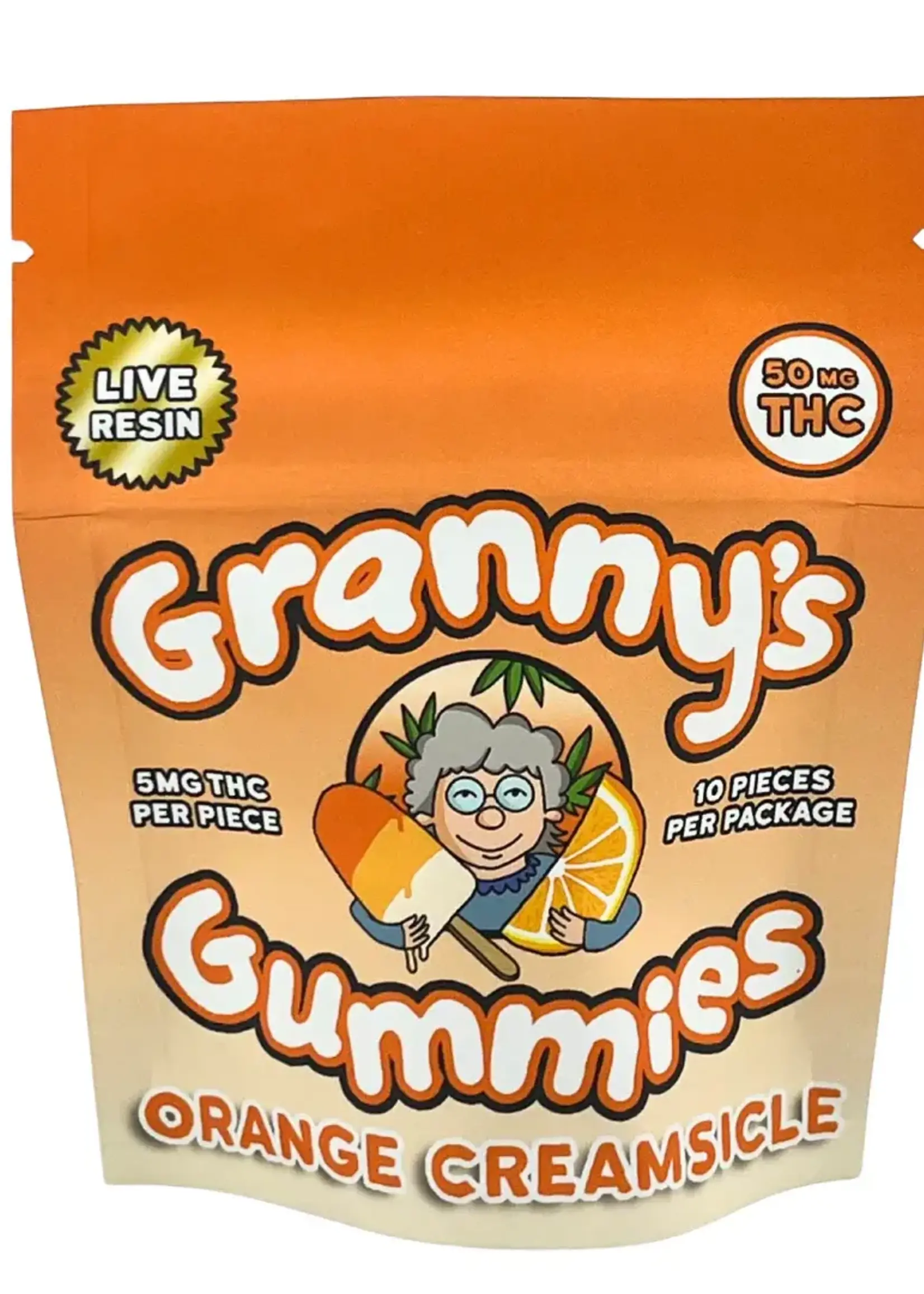 Granny's Granny's Orange Creamsicle THC Gummy 50mg (5mg/Gummy)