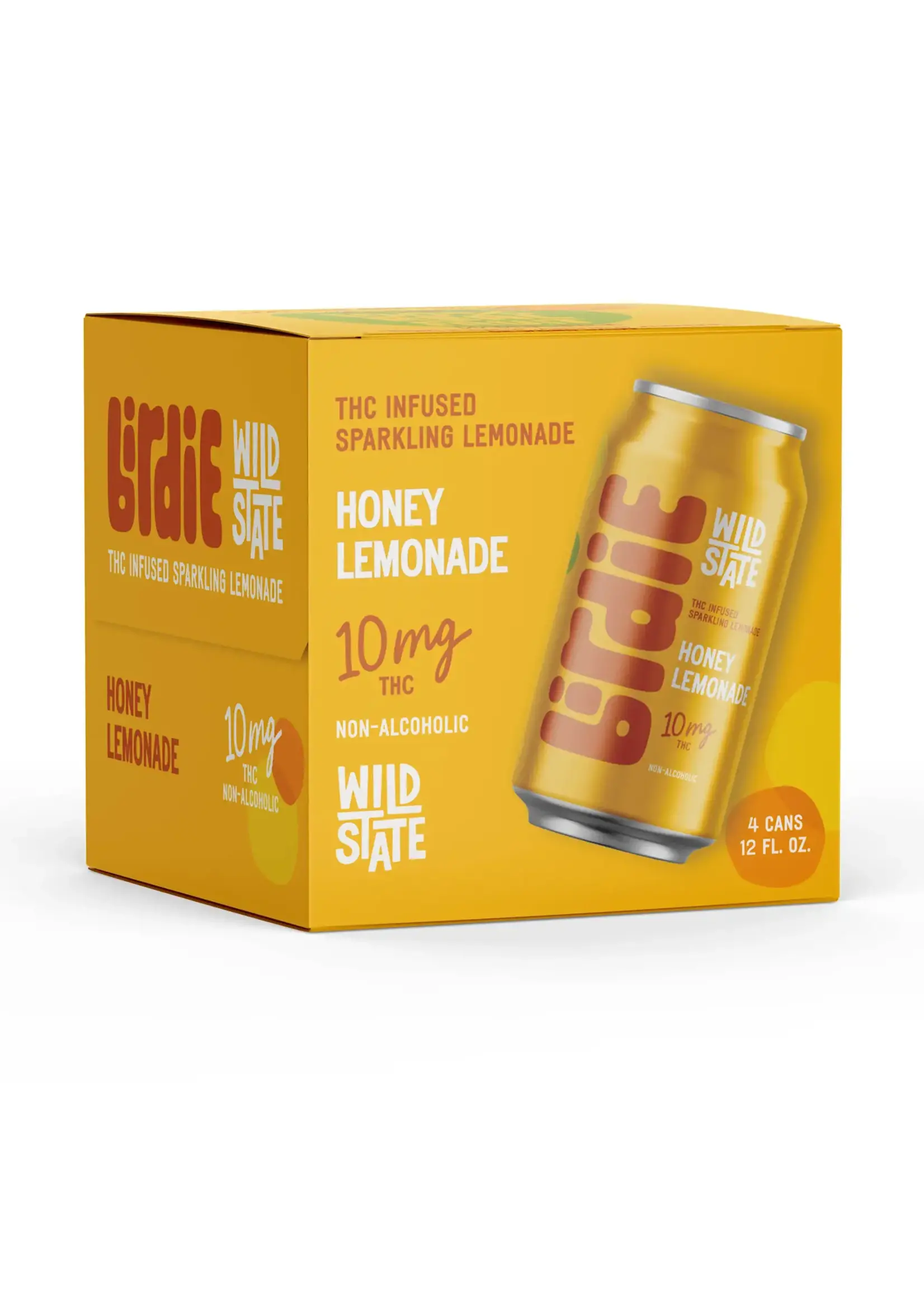 Wild State Cider Birdie Honey Lemonade 10mg THC 4 can