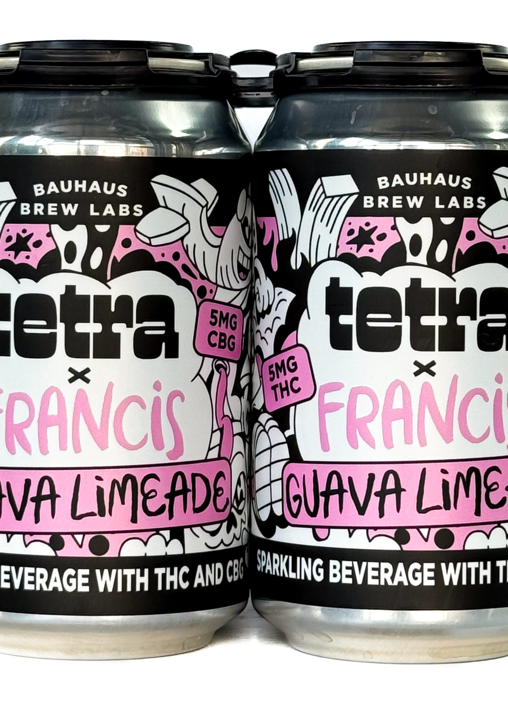 Bauhaus Bauhaus Tetra x Francis Guava Limeade 5MG THC 5MG CBG 4 can