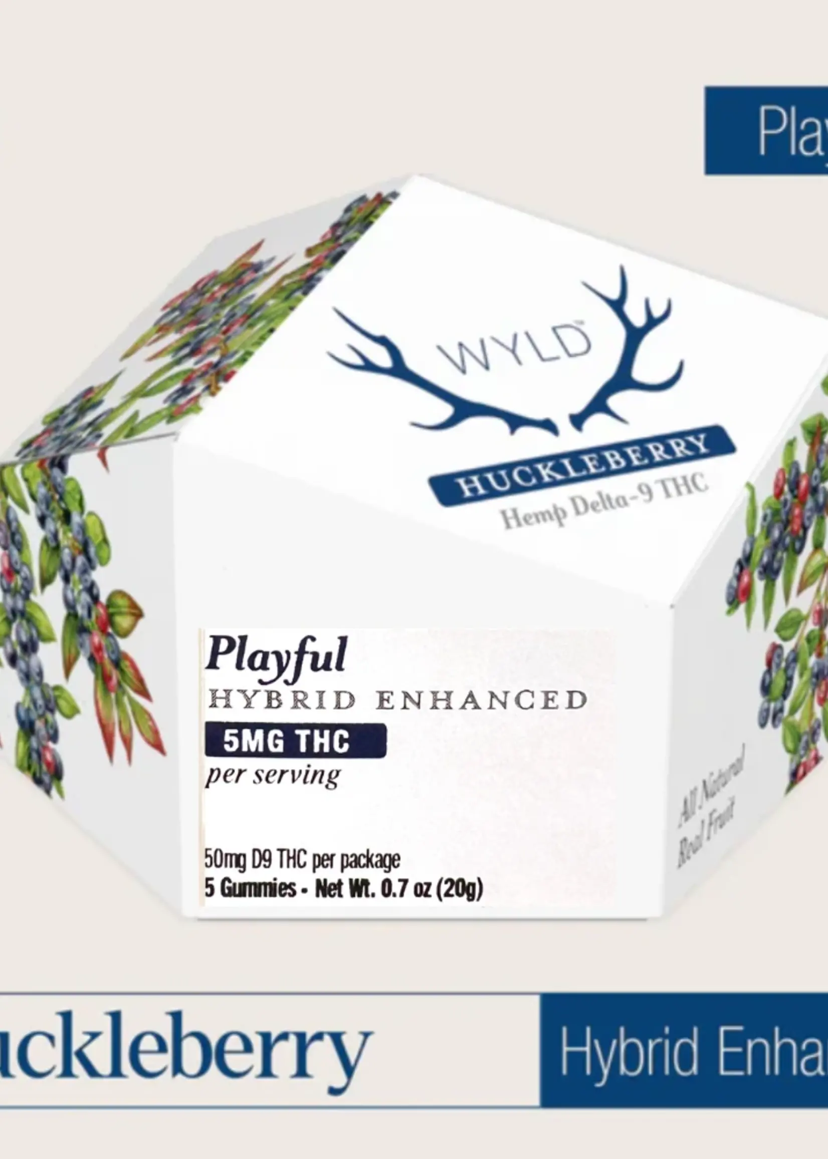 WYLD THC WYLD Huckleberry THC Gummy (5mg THC Per Serving)